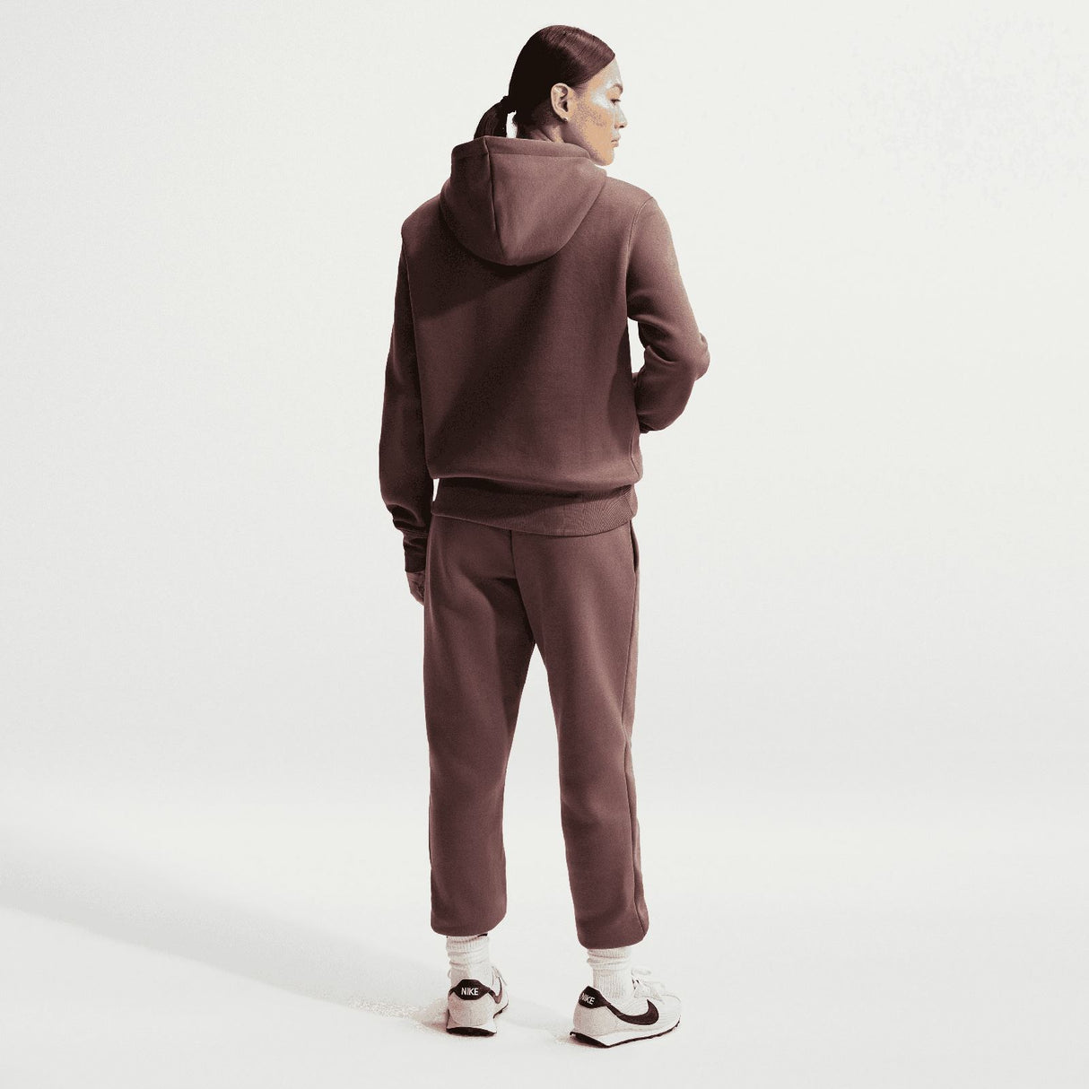 Nike W NSW PHNX FLC MR PANT STD Maroon