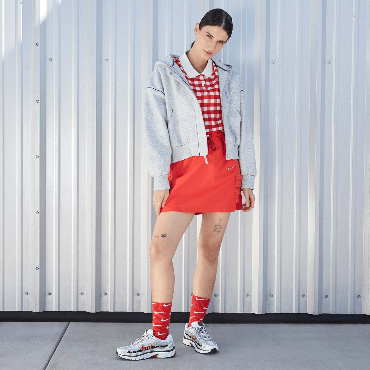 Nike P 6000 Womens Wh Red Platinum