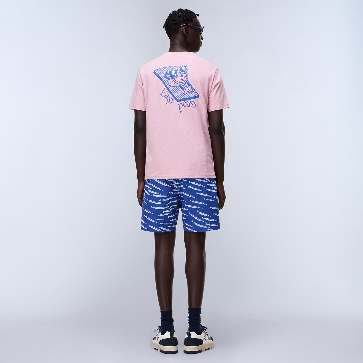 Napapijri Mens S-ELIOR EASY Tee Pink