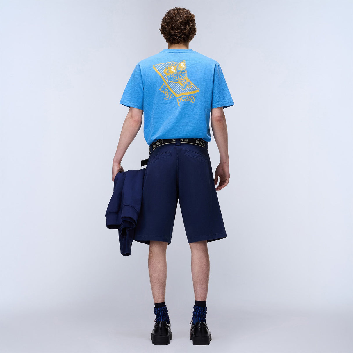 Napapijri Mens S-ELIOR EASY Tee Blue