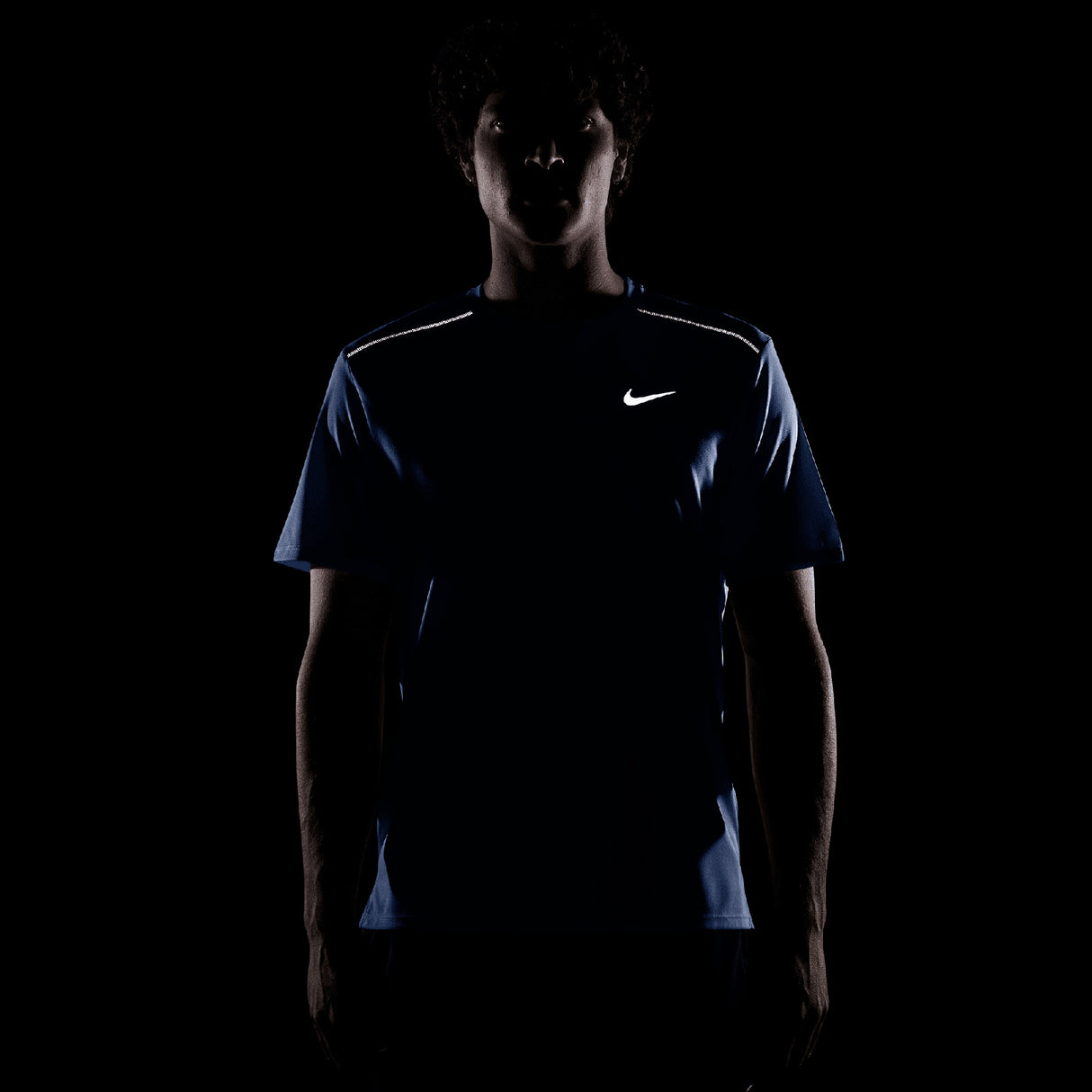 Nike Mens DF UV MILER SS Tee Blue