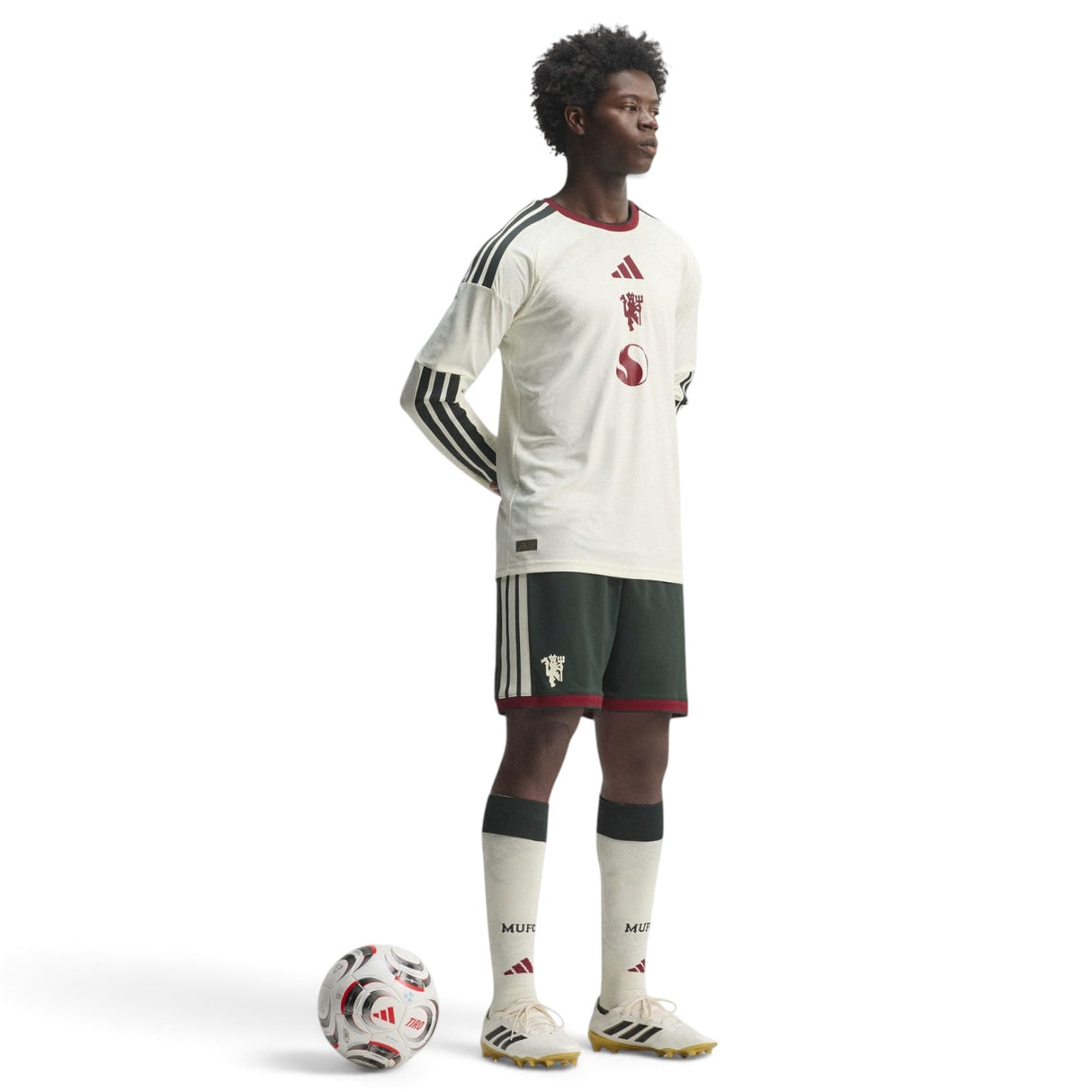 adidas MUFC 26 Auth Third LS Jersey Wht