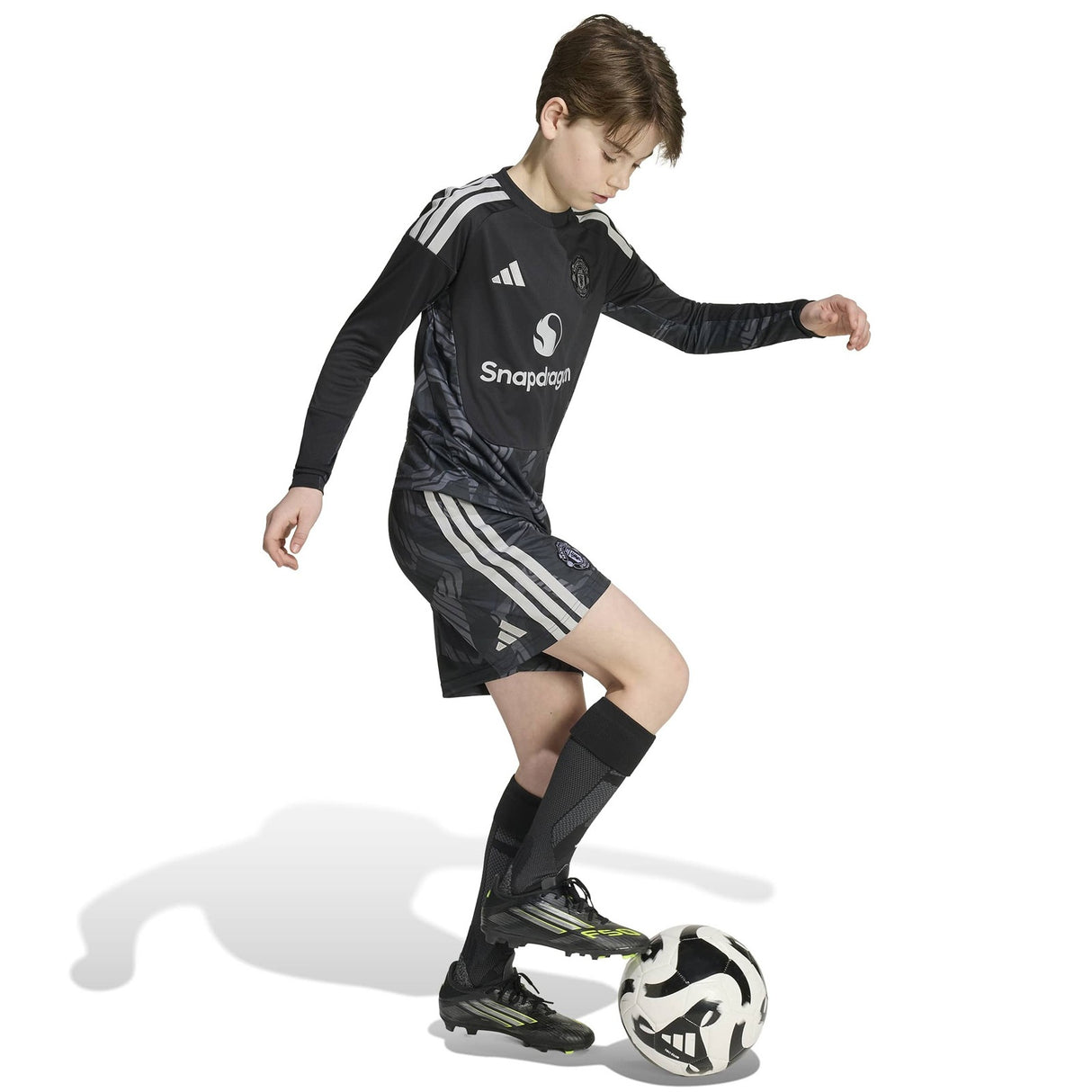 adidas MUFC 26 Kids Home GK Jersey Black