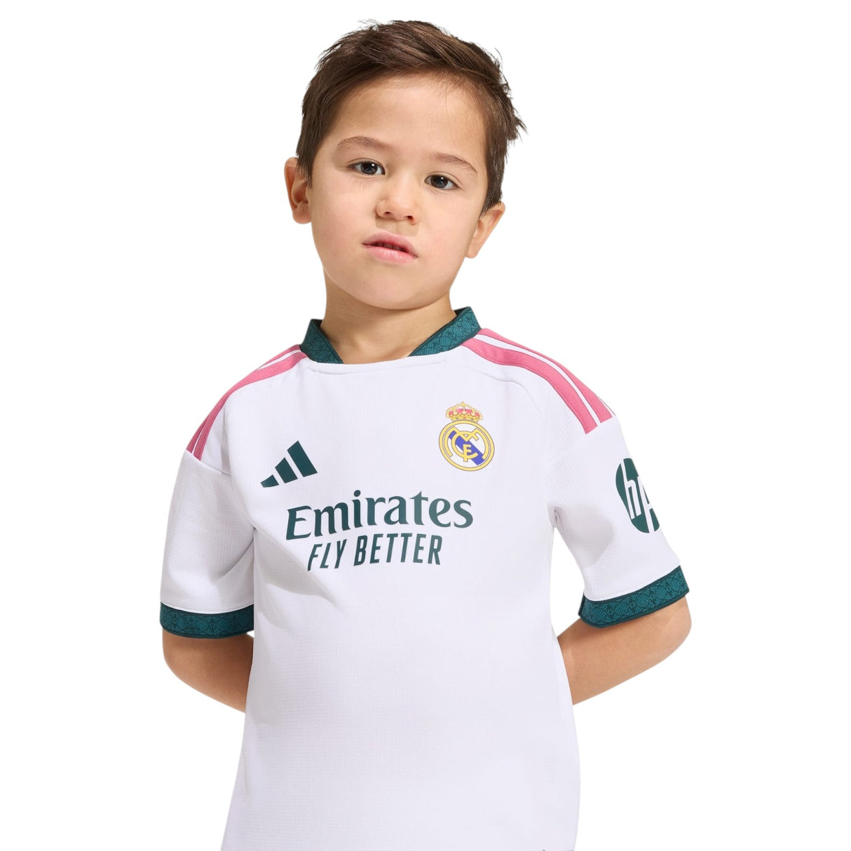 adidas Real Madrid 26 Kids Home Kit Wht