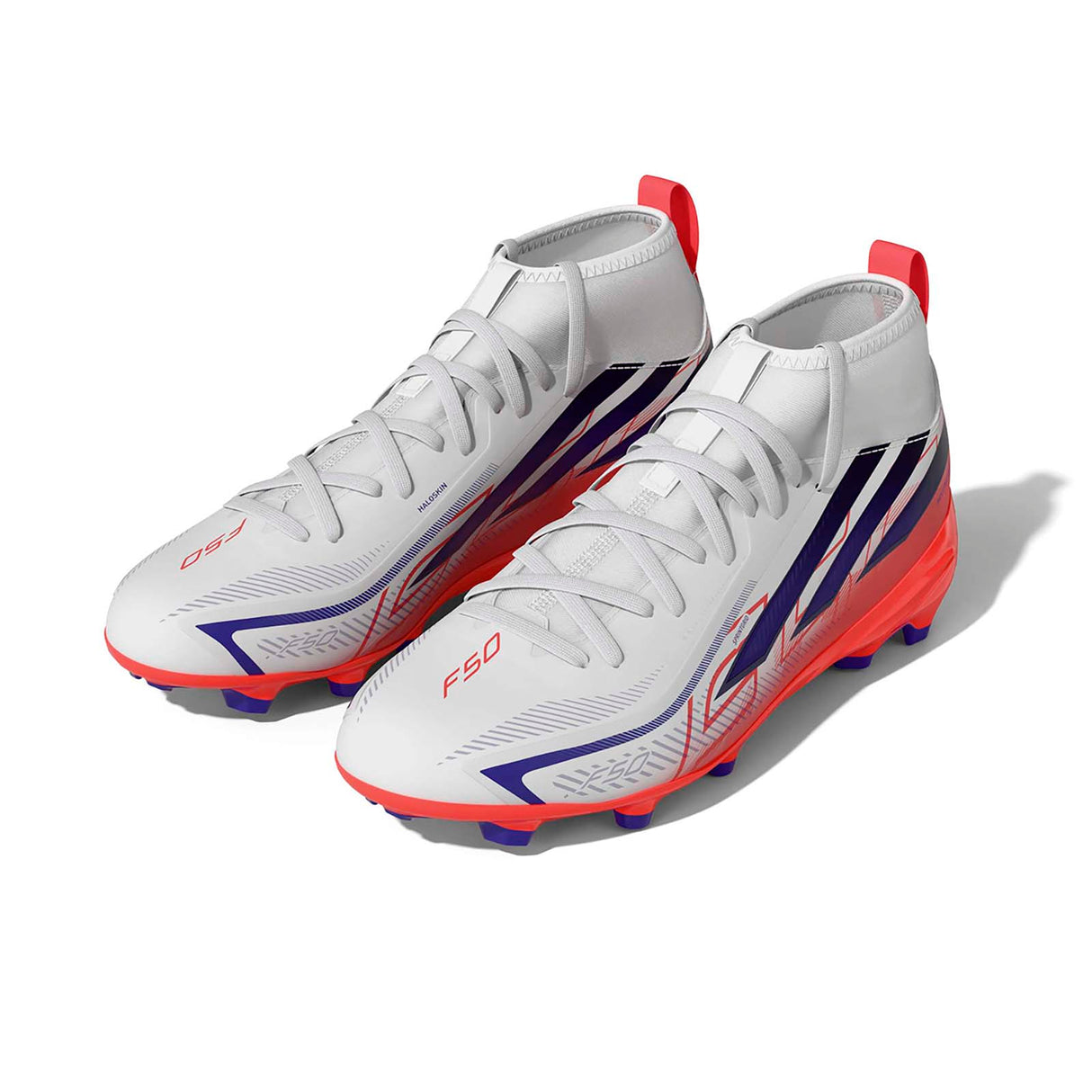 adidas Kid F50 Hyprfst League Mid FG Wht