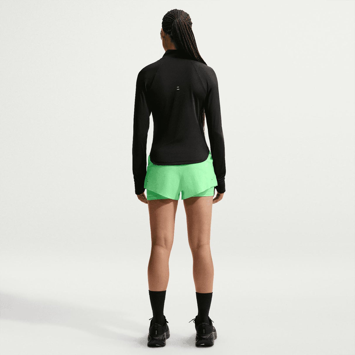 Nike W Swift DF MR 2N1 Shorts Green