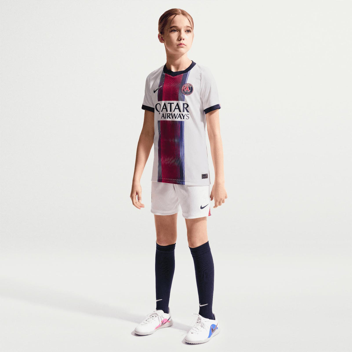 Nike PSG 26 Kids Away Jersey White