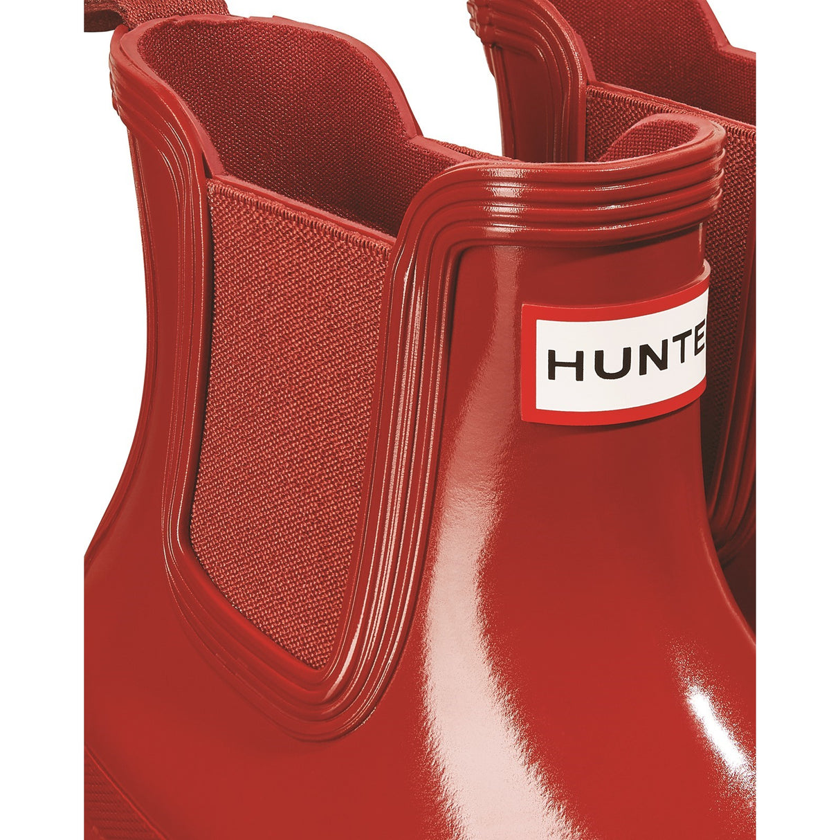 Hunter Womens Womens Original Chelsea Gloss Boot Military Red