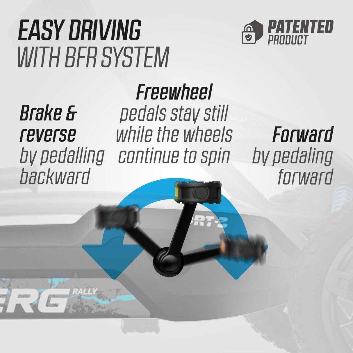 BERG Rally DRT Black 3 Gears Go-Kart