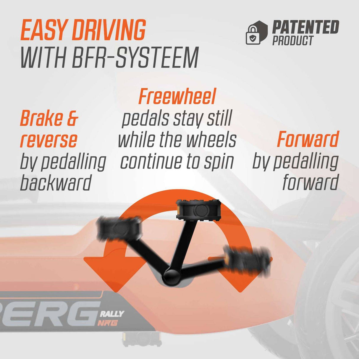 BERG Rally NRG Orange Go-Kart