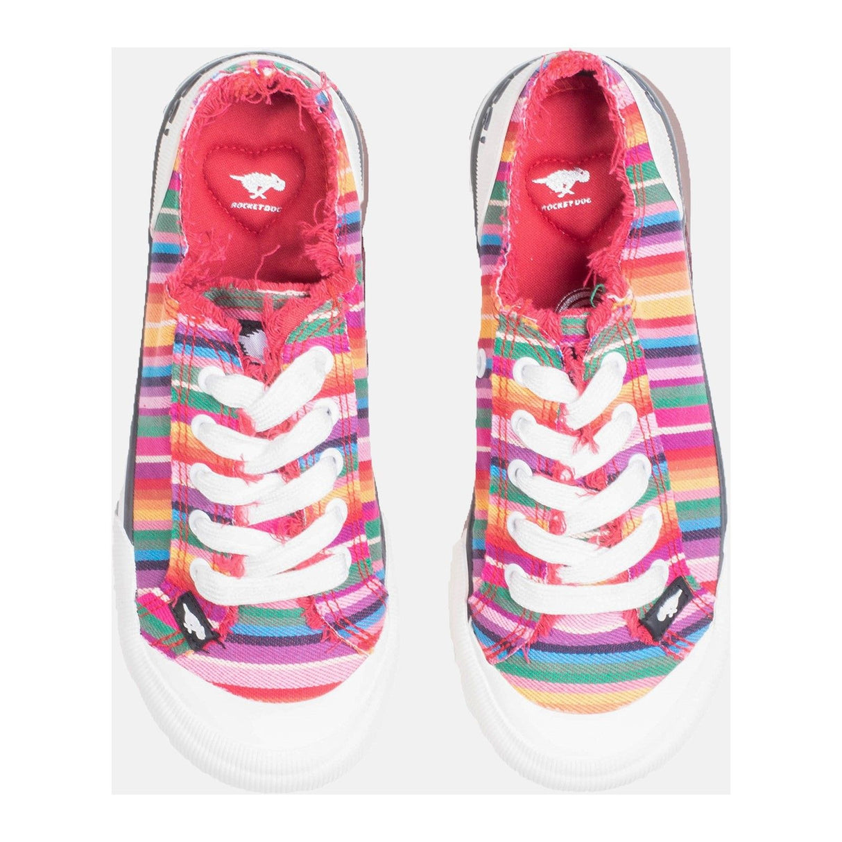 Rocket Dog Womens Jazzin Eden Stripe Beach Shoe Red Multi