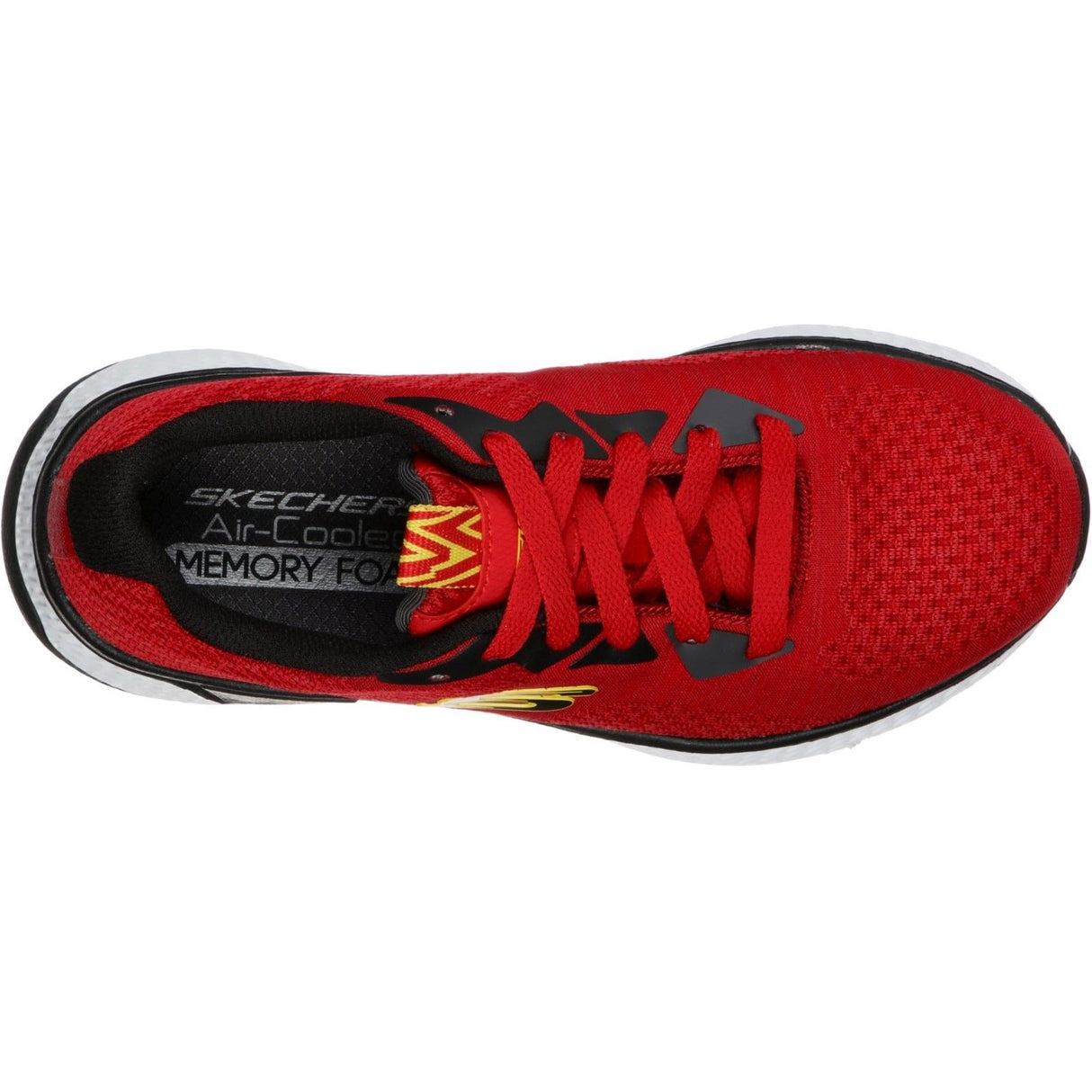 Skechers Junior Boys Solar Fuse Kryzik Lace Up Trainer Red
