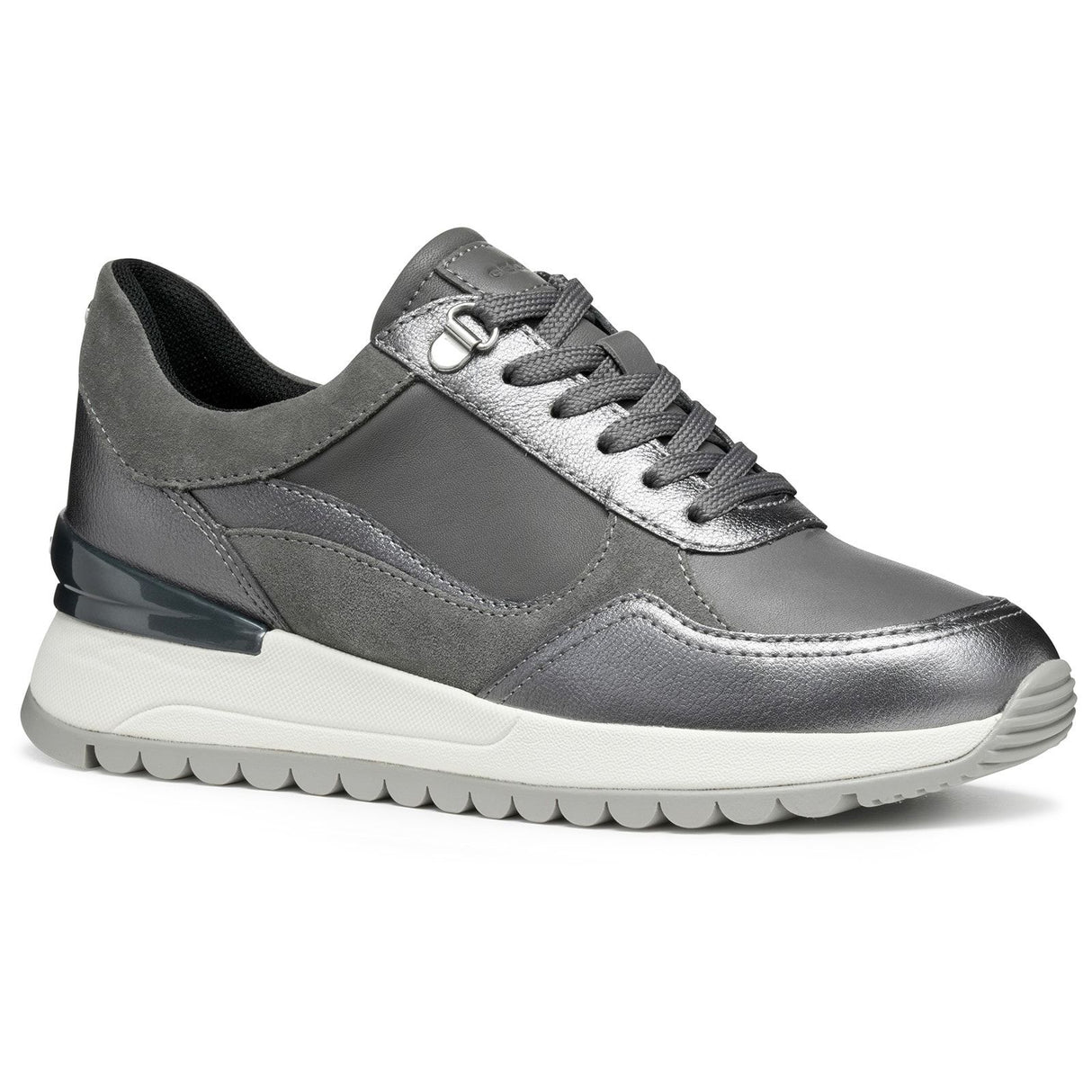 Geox Womens D DESYA A SNEAKERS Dark Grey/Gun