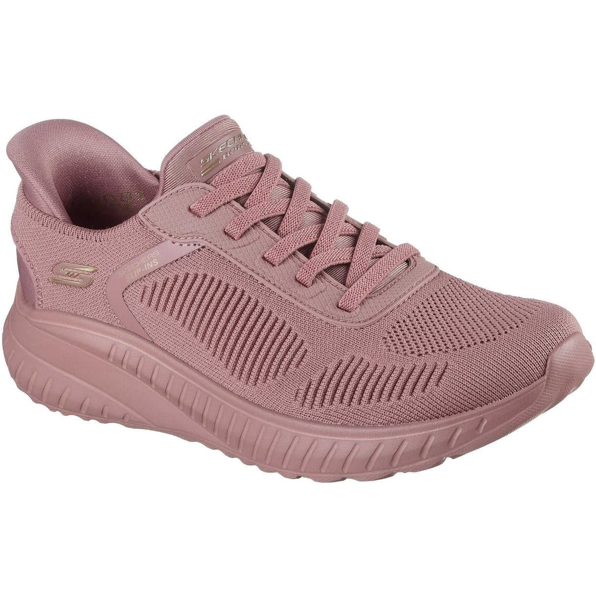 Skechers Womens BOBS Sport Squad Chaos Trainers Rose