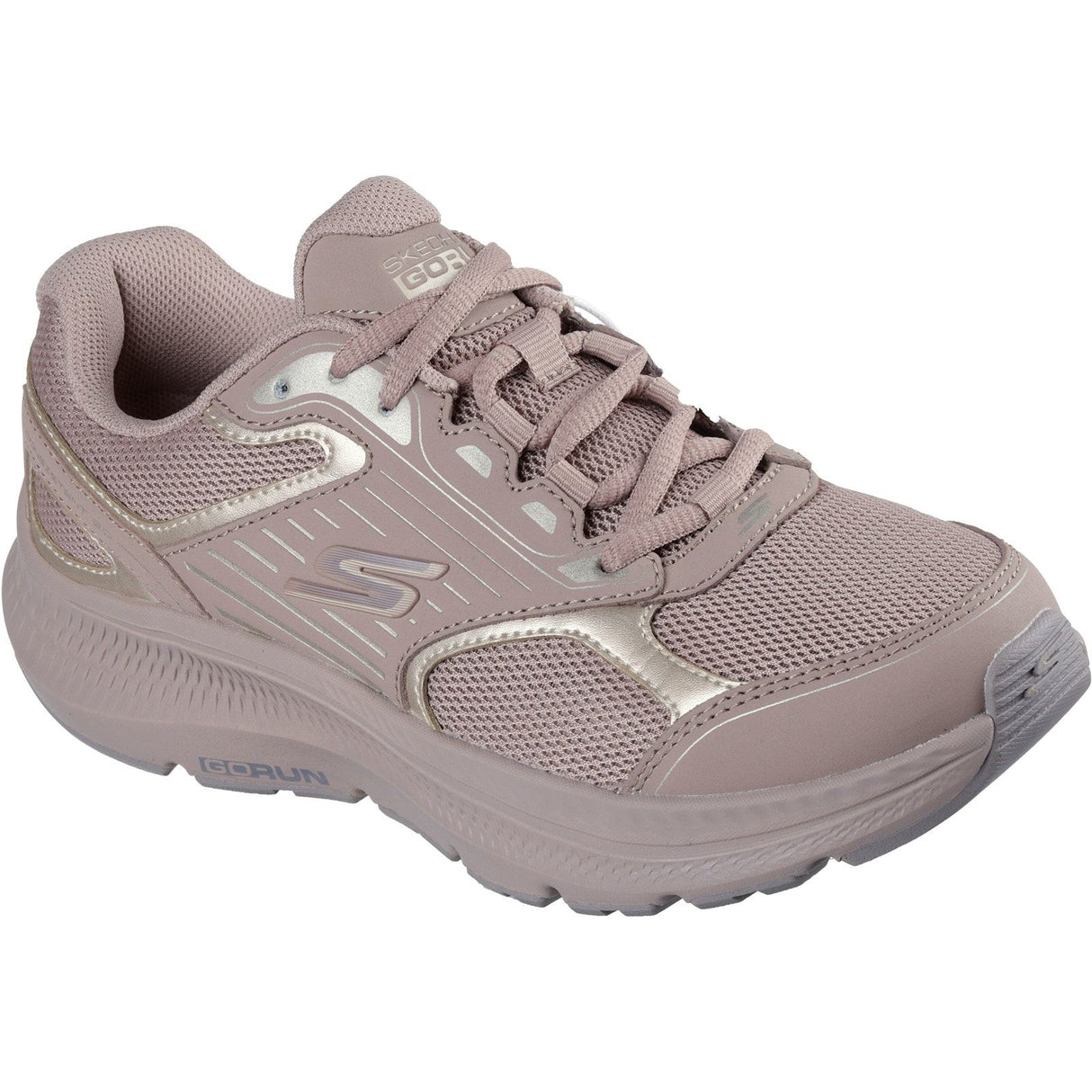 Skechers Womens GO RUN Consistent 2.0 Advantage Trainer Light Brown/Gold