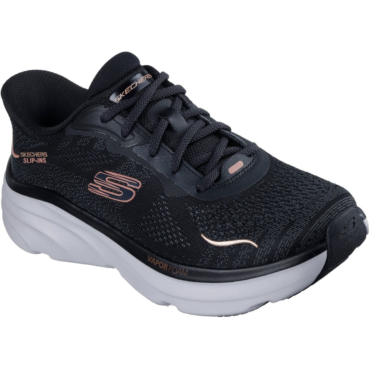 Skechers Womens D'Lux Vapor Clear Horizon Trainers Black