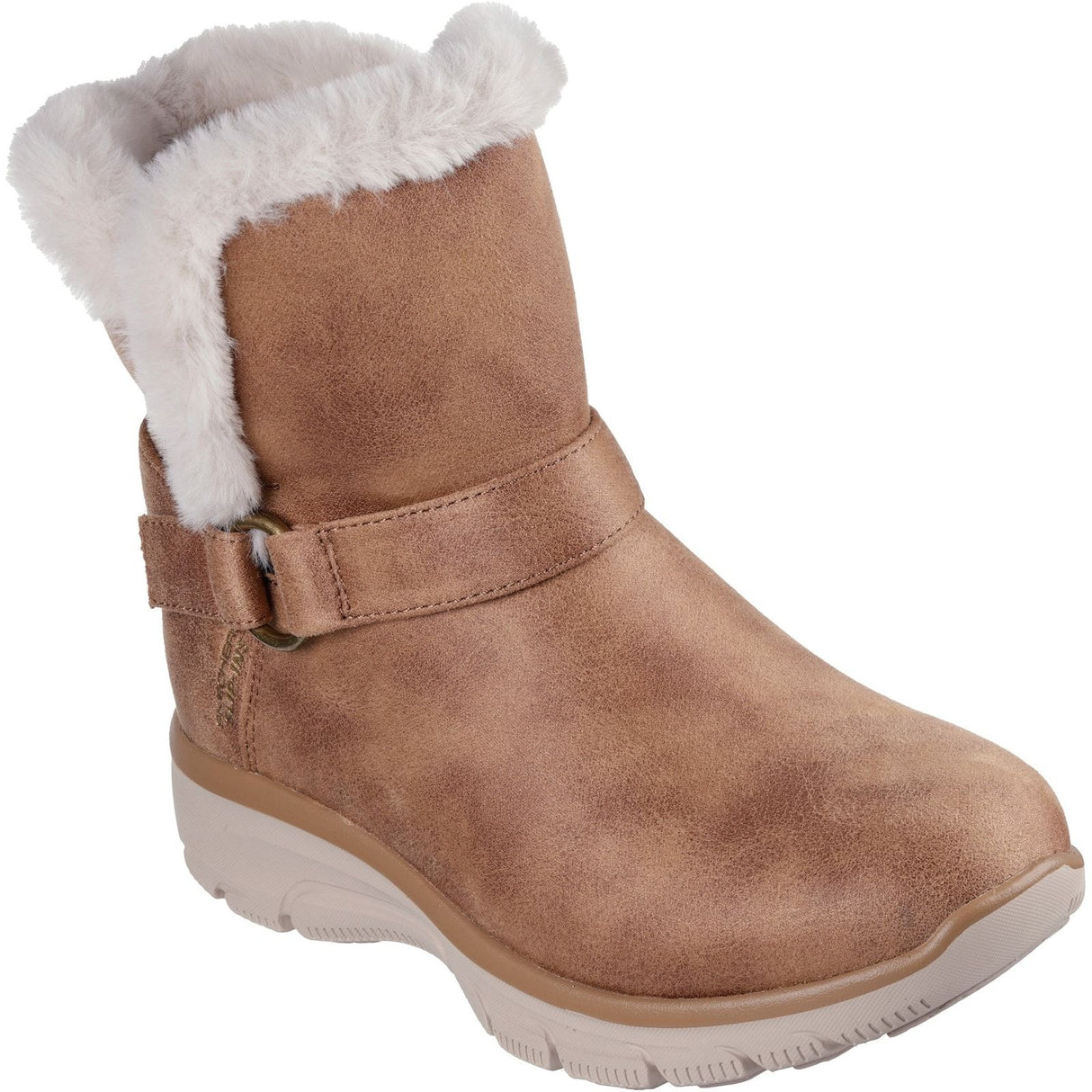 Skechers Womens Easy Going Dreamers Move Ankle Boots Chestnut