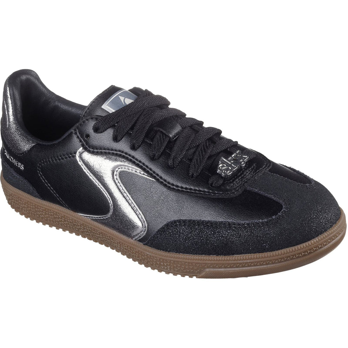 Skechers Womens Hotshot Cool Glow Trainer Black/Silver