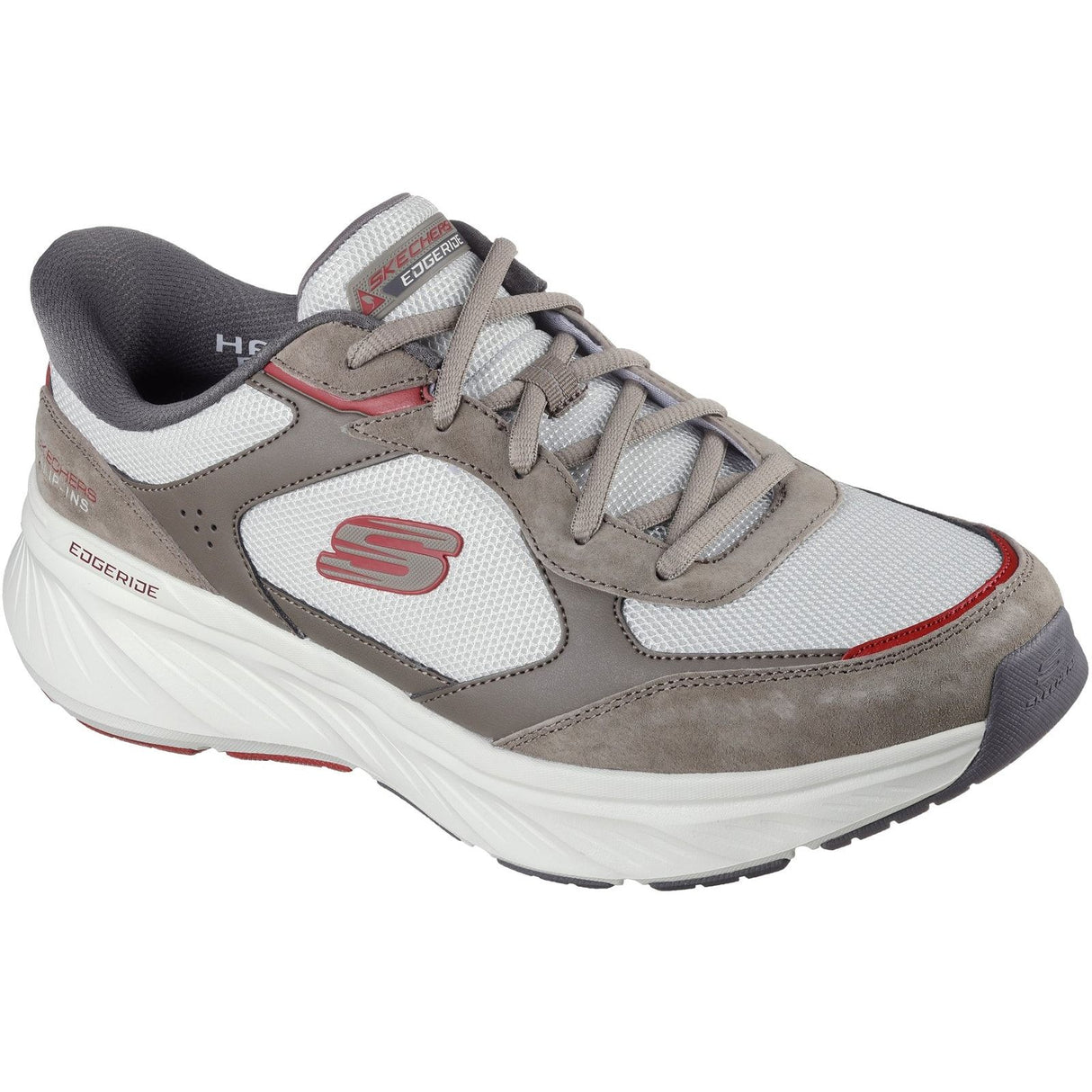 Skechers Mens Edgeride Erlon Trainer Brown/Multi