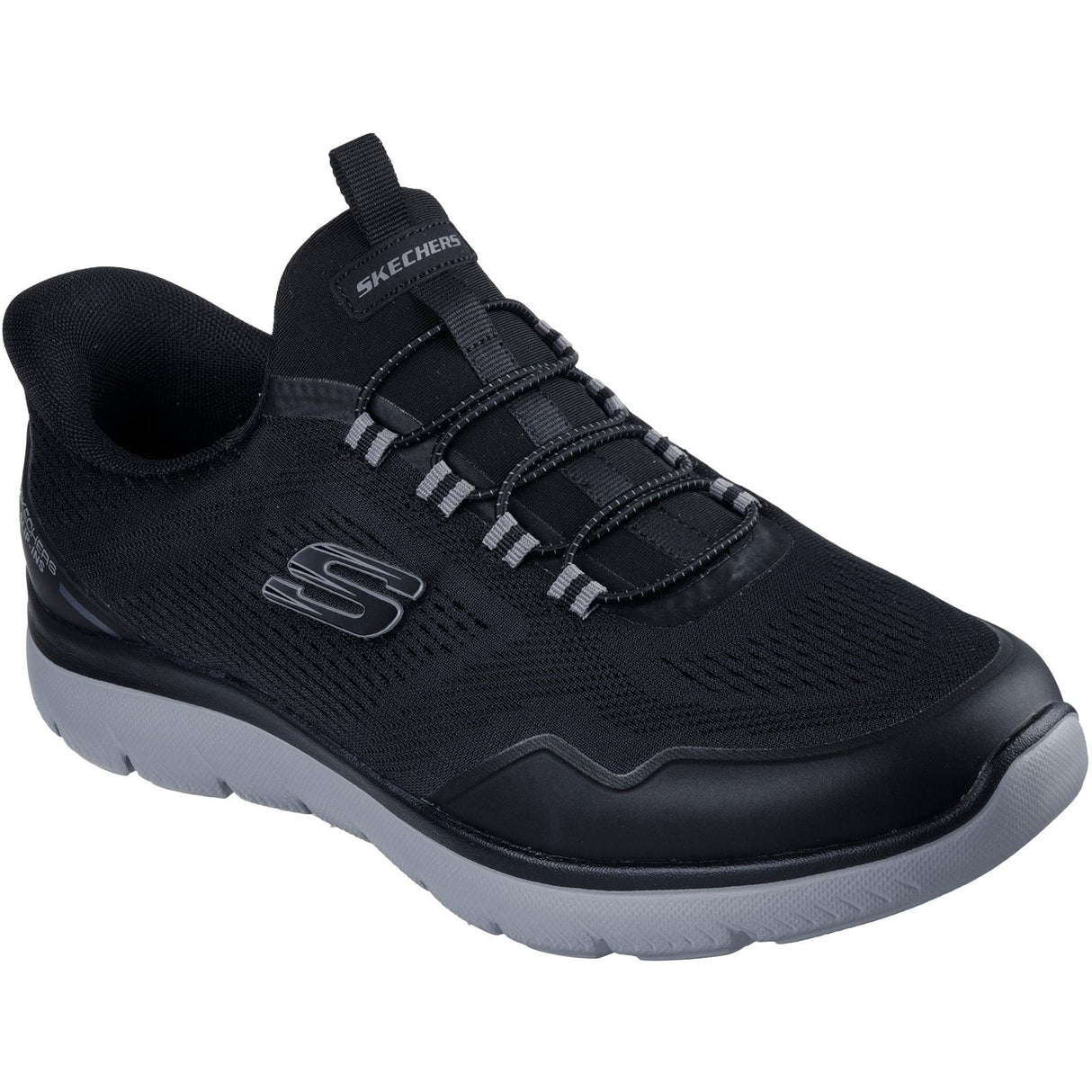 Skechers Mens Summits Top Rate Trainers Black/Charcoal
