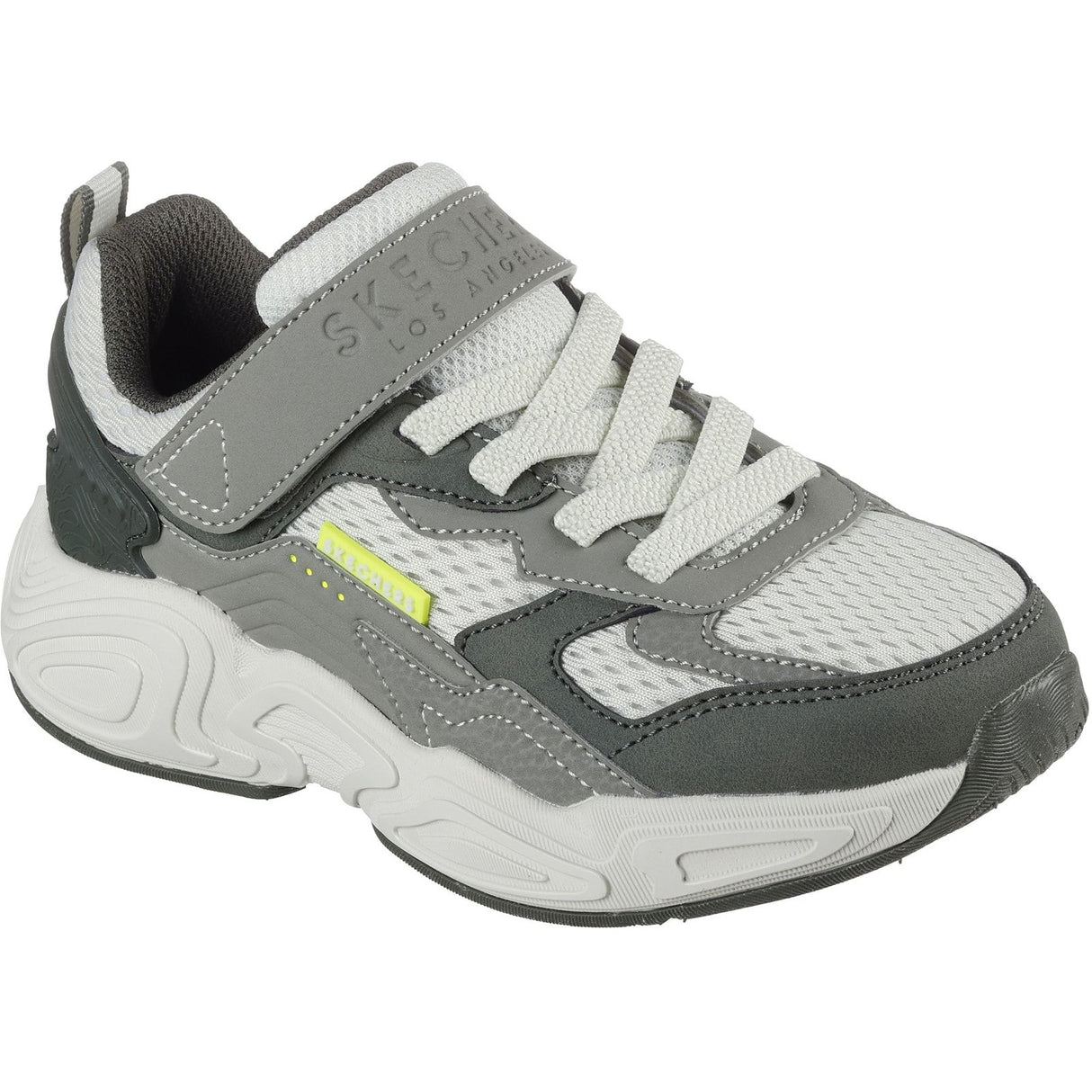 Skechers Junior Boys Mega-Quake Trainer Olive