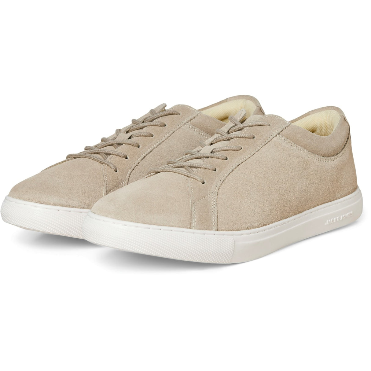 Jack & Jones Mens Galaxy Suede Trainers Plaza Taupe