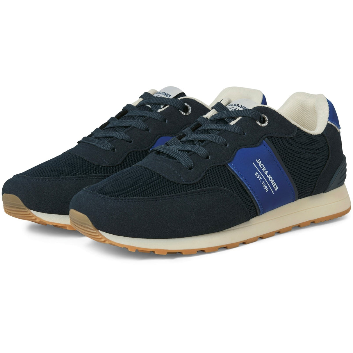 Jack & Jones Mens Spirit Runner Trainer Medieval Blue