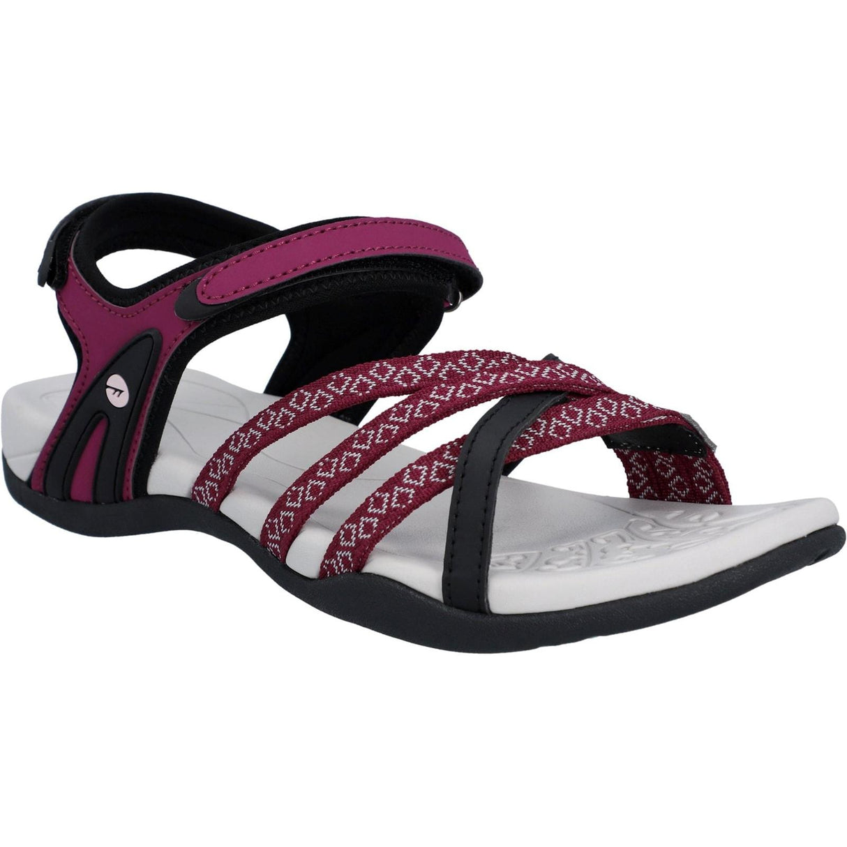 Hi-Tec Womens Savanna II Sandal Cherry Lacquer/Black