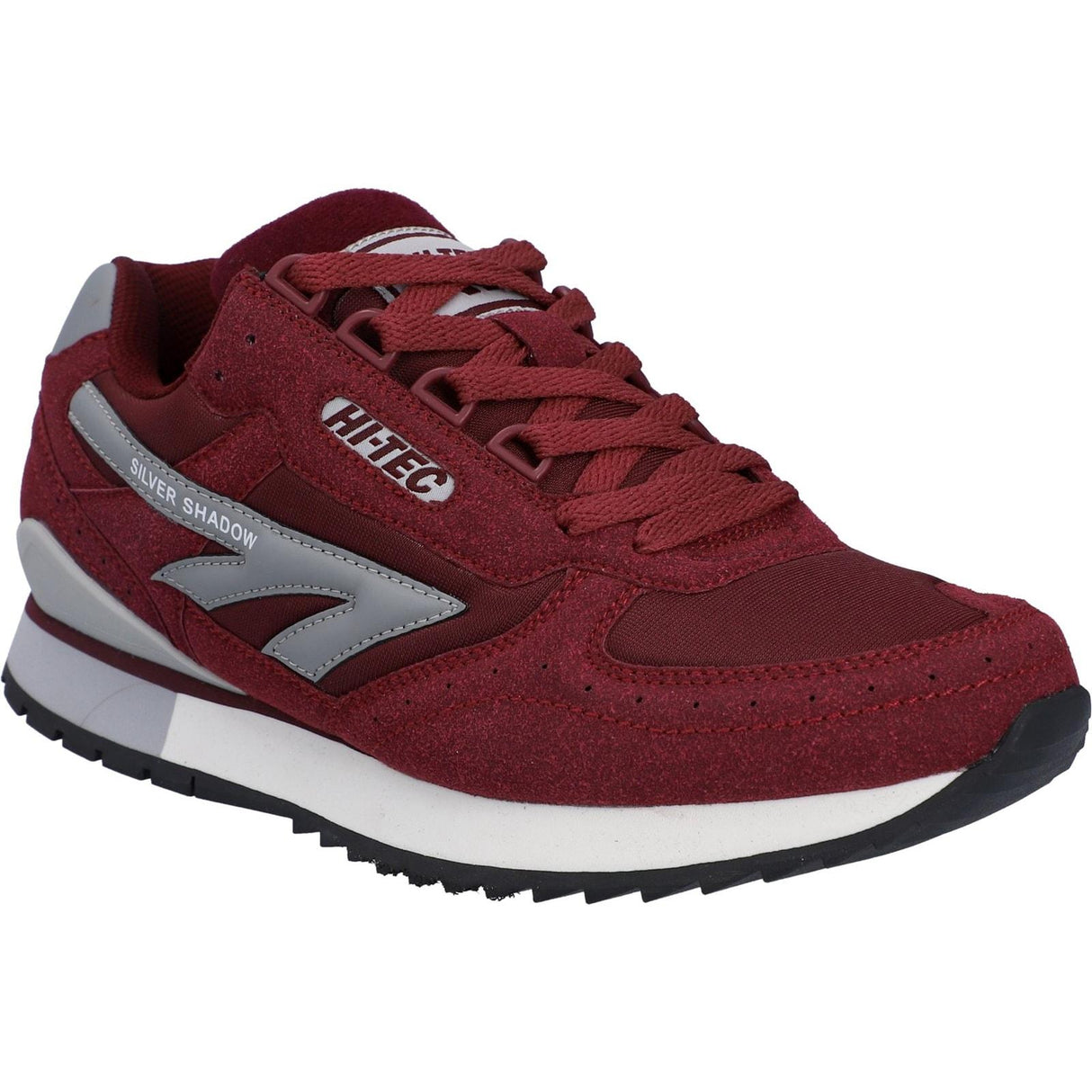 Hi-Tec Mens Silver Shadow Shoes Cherry