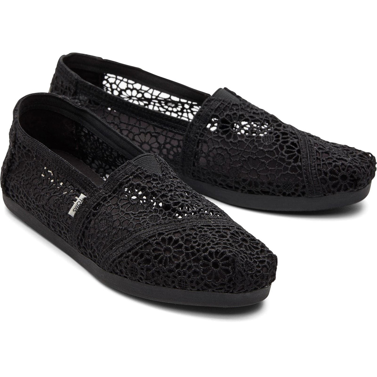 TOMS Womens Alpargata Shoes Black