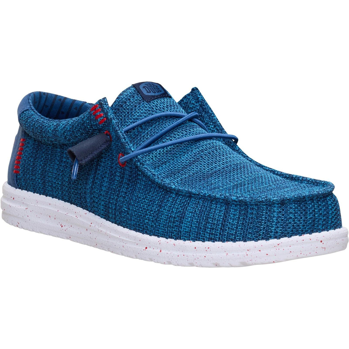 HEYDUDE Mens Wally Stretch Mesh Shoes Ensign Blue/Multi