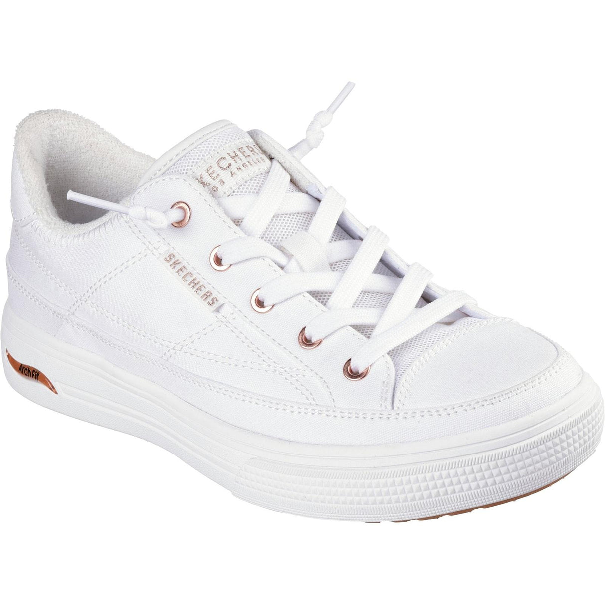Skechers Womens Arch Fit Arcade - Meet Ya There Trainers White