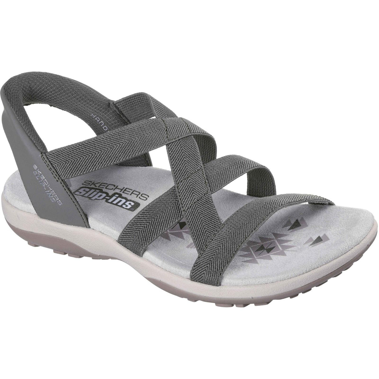 Skechers Womens Reggae Slim Stretch Flex Sandal Olive