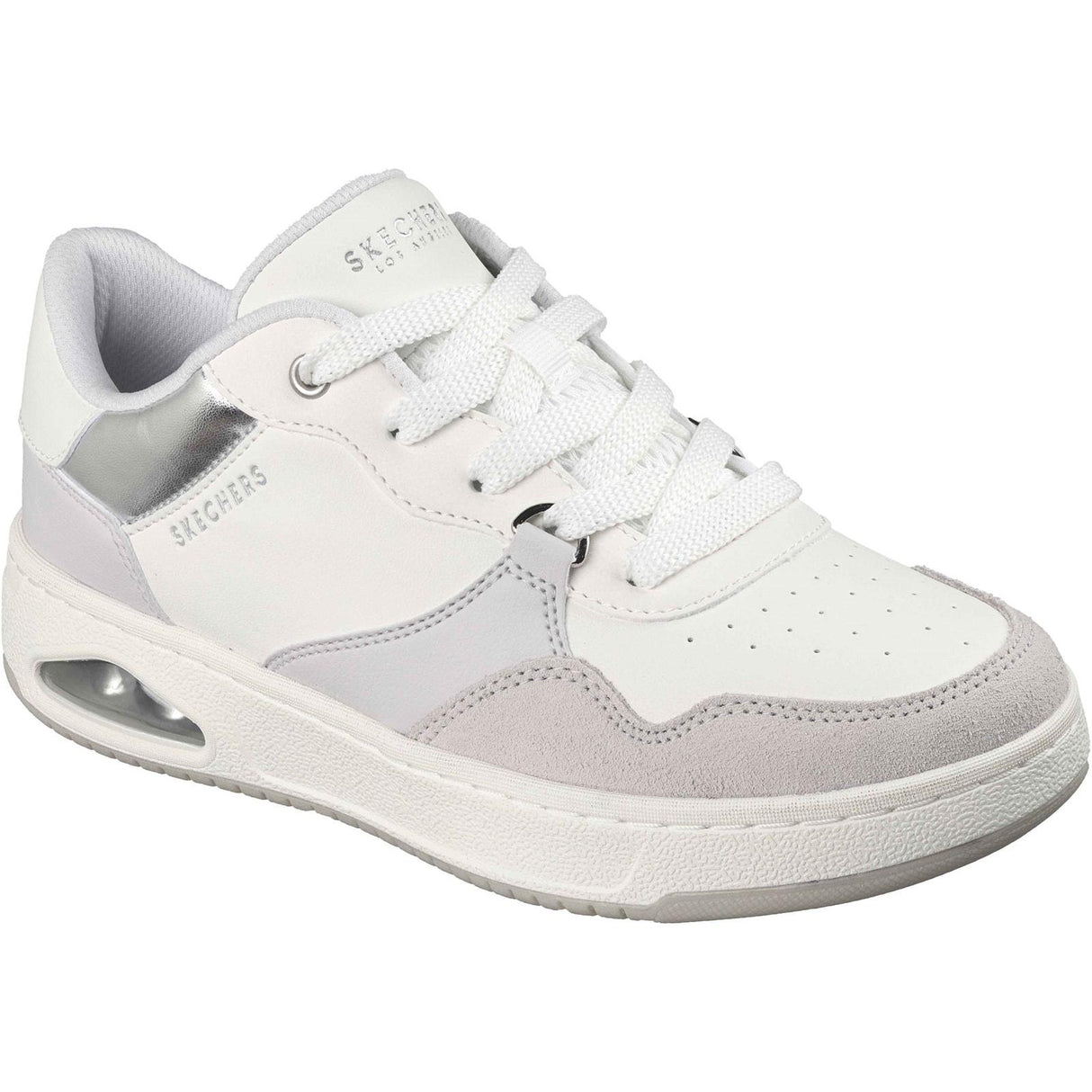 Skechers Womens UNO CTL - Subtle Shimmer Trainers White