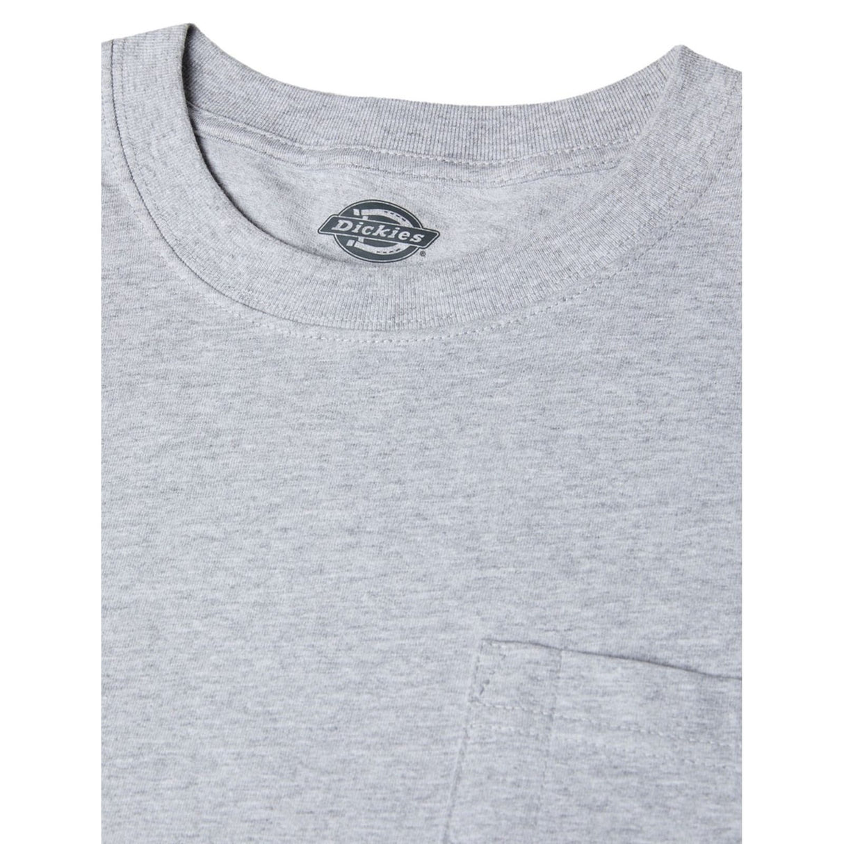 Dickies Mens Pocket Tee Long Sleeve Heather Grey