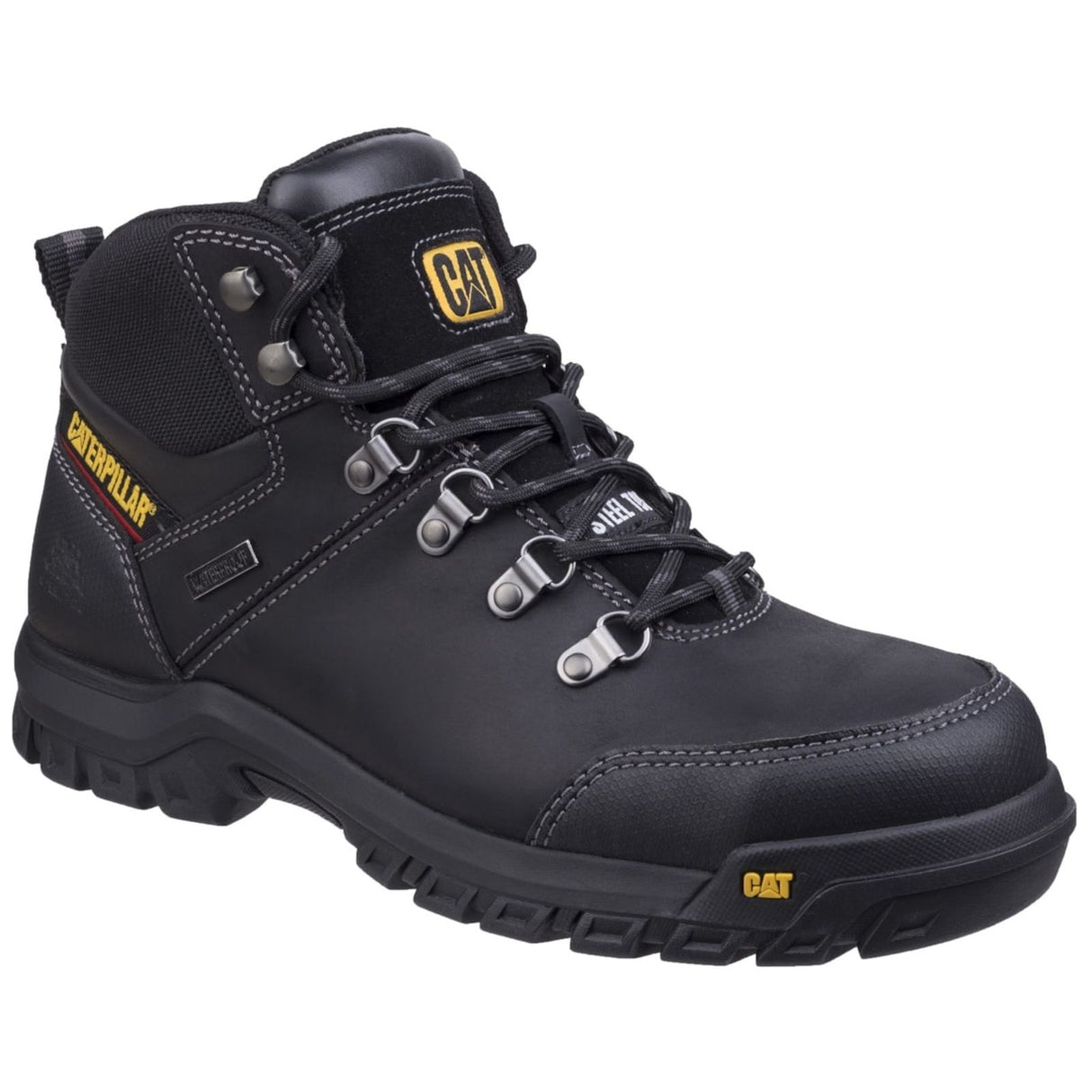 Caterpillar Mens Framework Safety Boot ST S3 WR HRO SRA Black