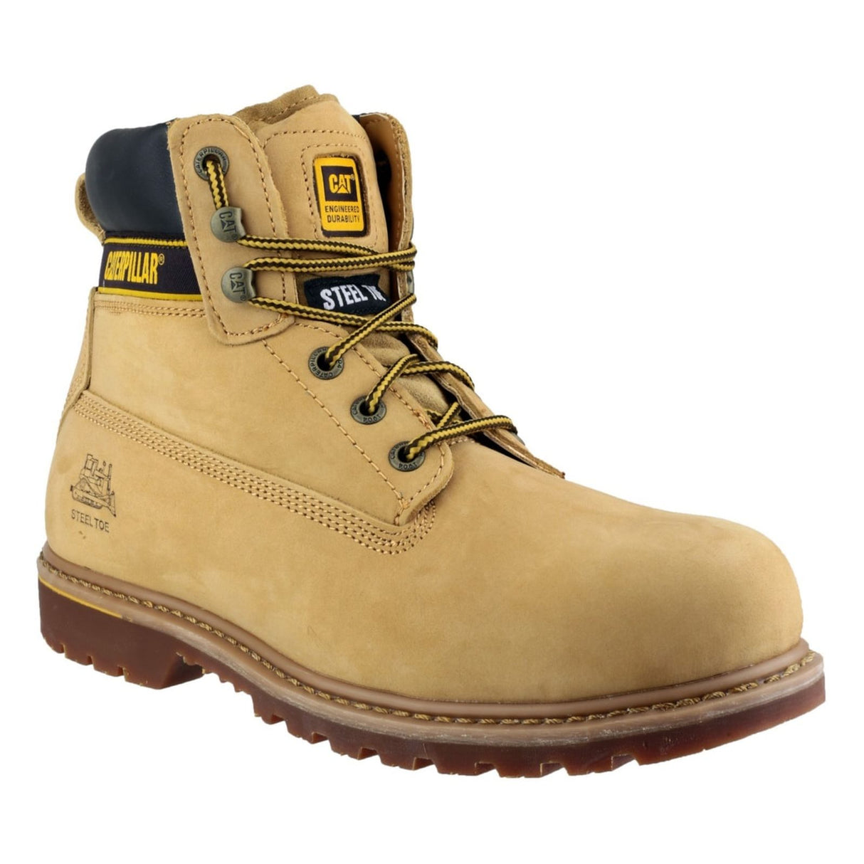 Caterpillar Mens Holton Safety Boot Honey
