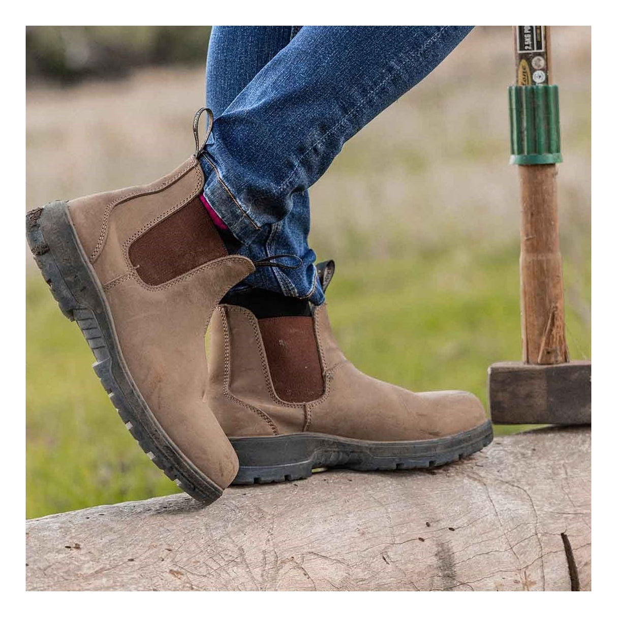 Hard Yakka Unisex Outback Safety Dealer Boot Crazyhorse