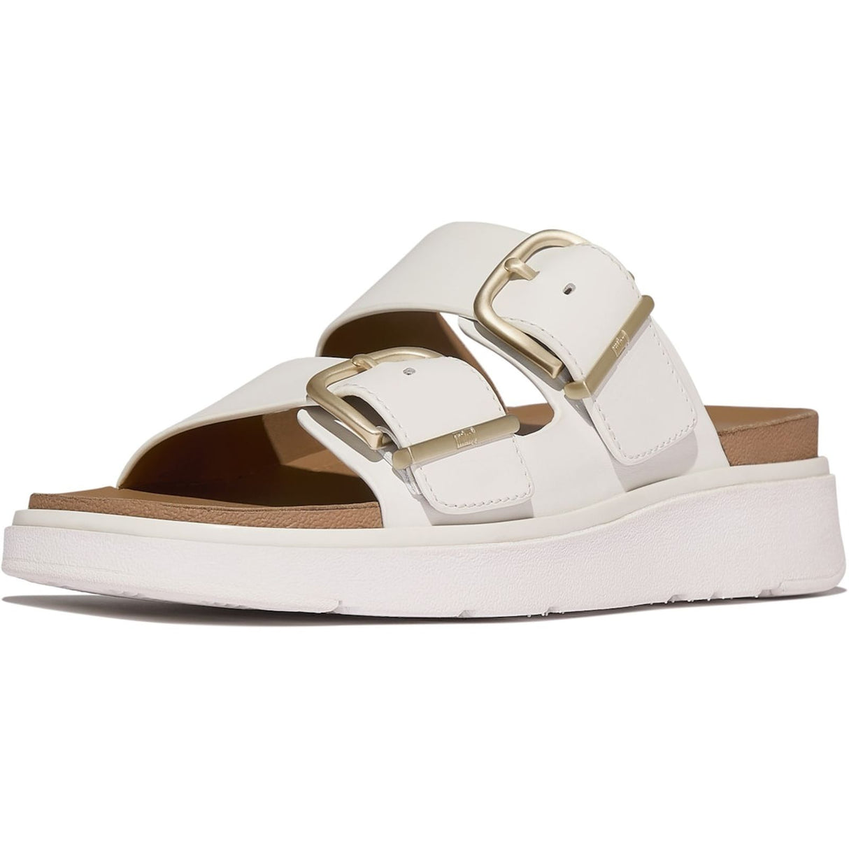 Fitflop Womens Gen-FF Two-Bar Slides Urban White