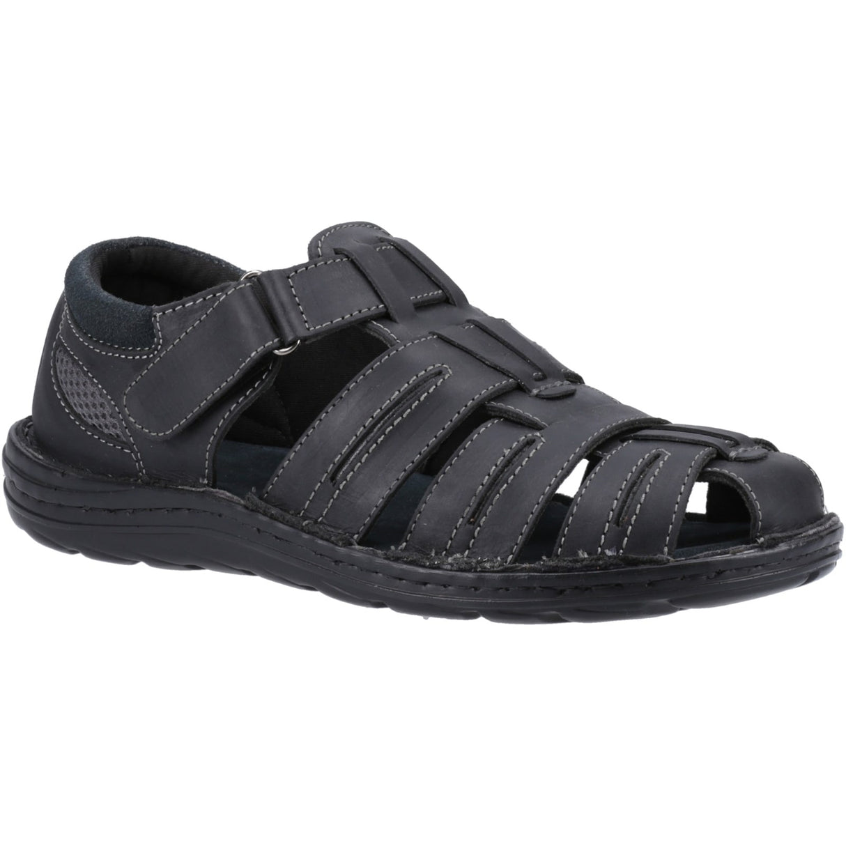 Hush Puppies Mens Albert Fisherman Sandal Black