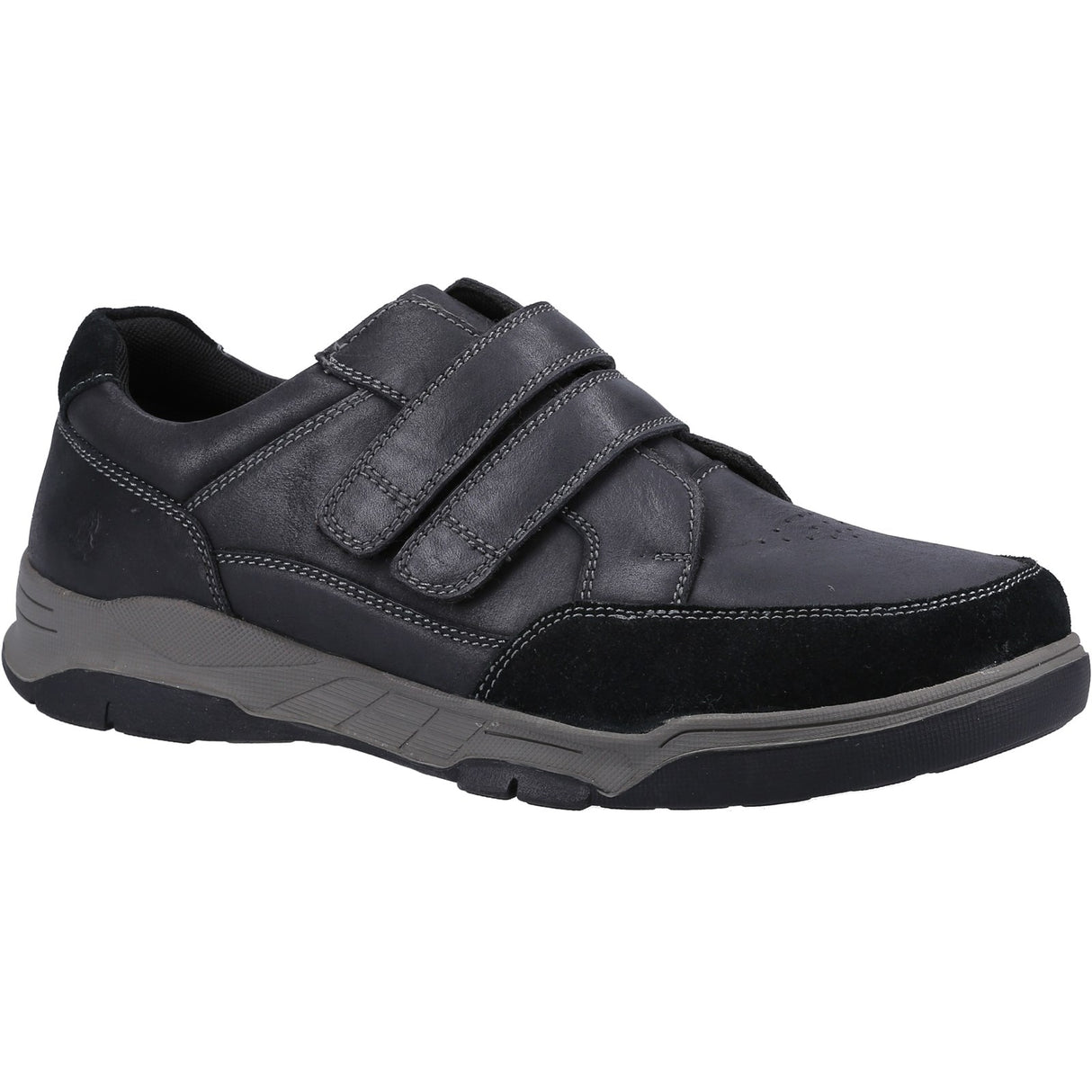 Hush Puppies Mens Fabian Double Strap Black