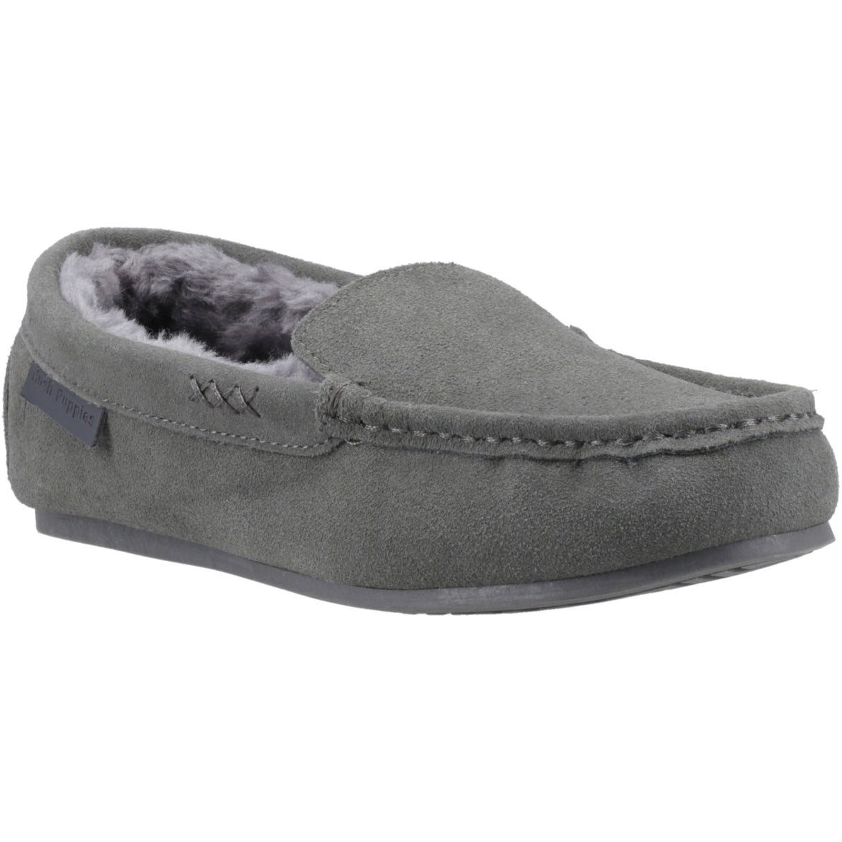 Hush Puppies Womens Annie Mocassin Slipper Grey