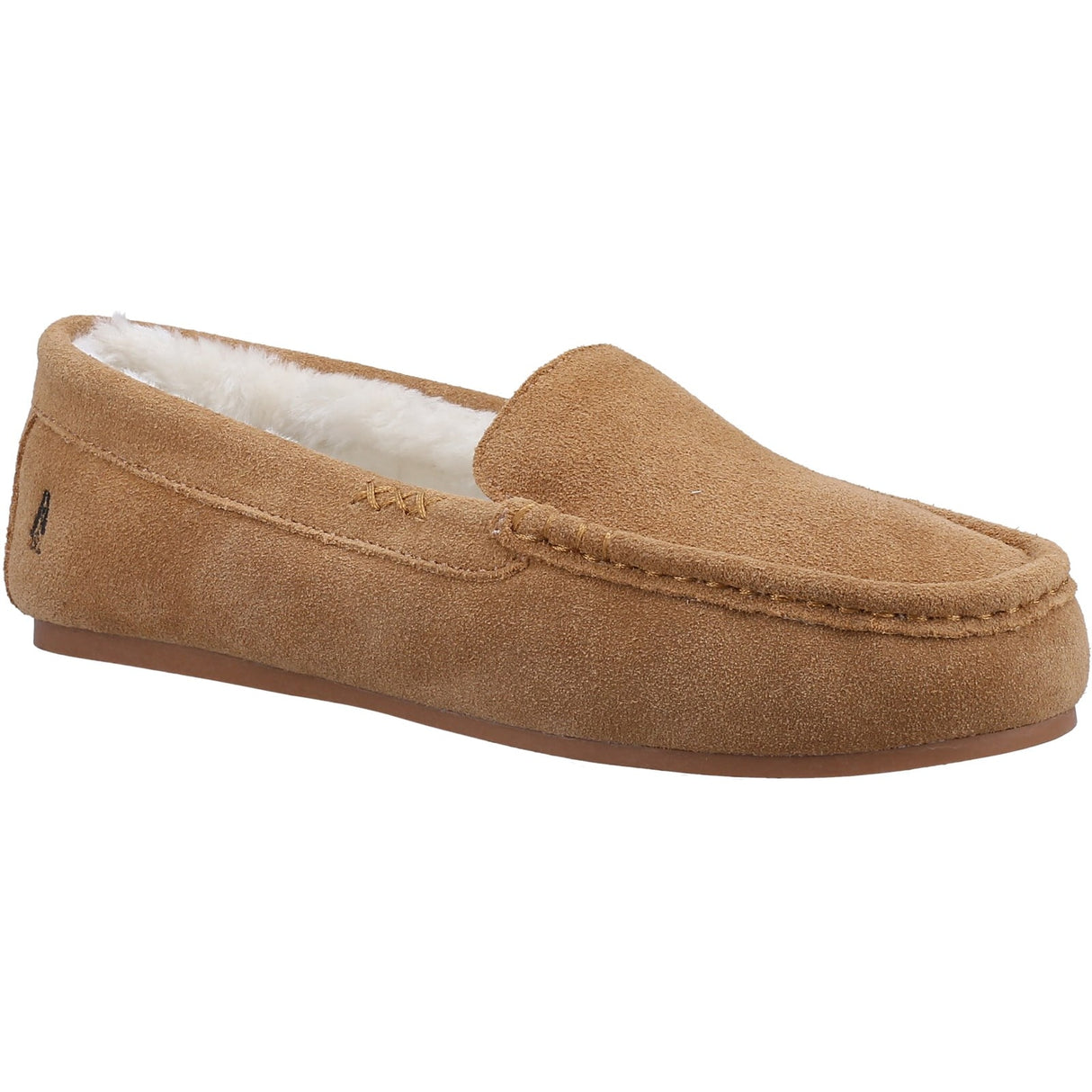 Hush Puppies Womens Annie Mocassin Slipper Tan