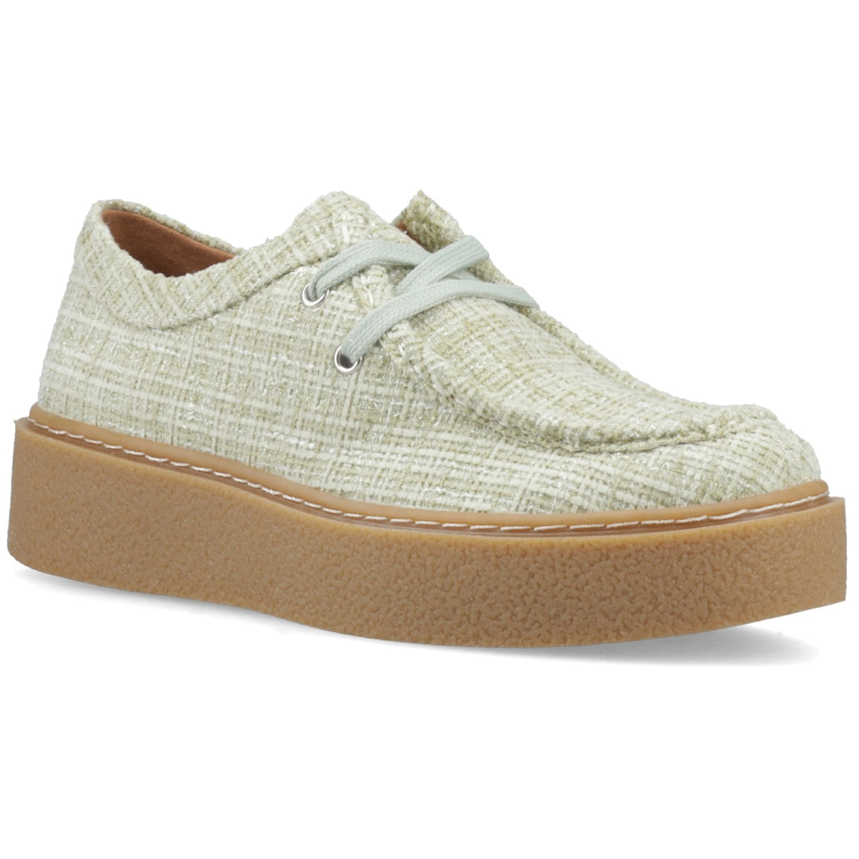 Hush Puppies Womens Bridie Textile Mocc Toe Mint