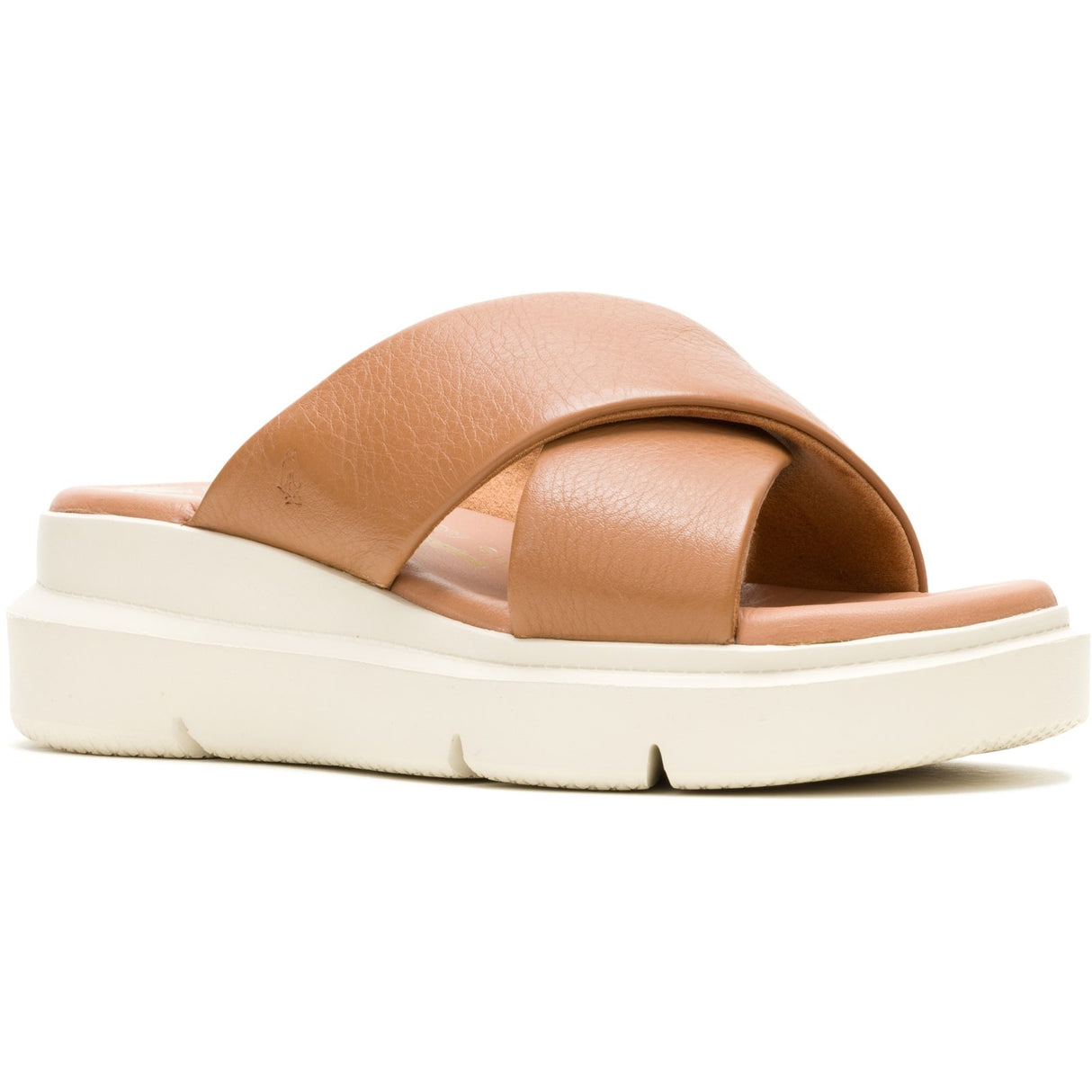 Hush Puppies Womens Uplift Crossover Slide Tan