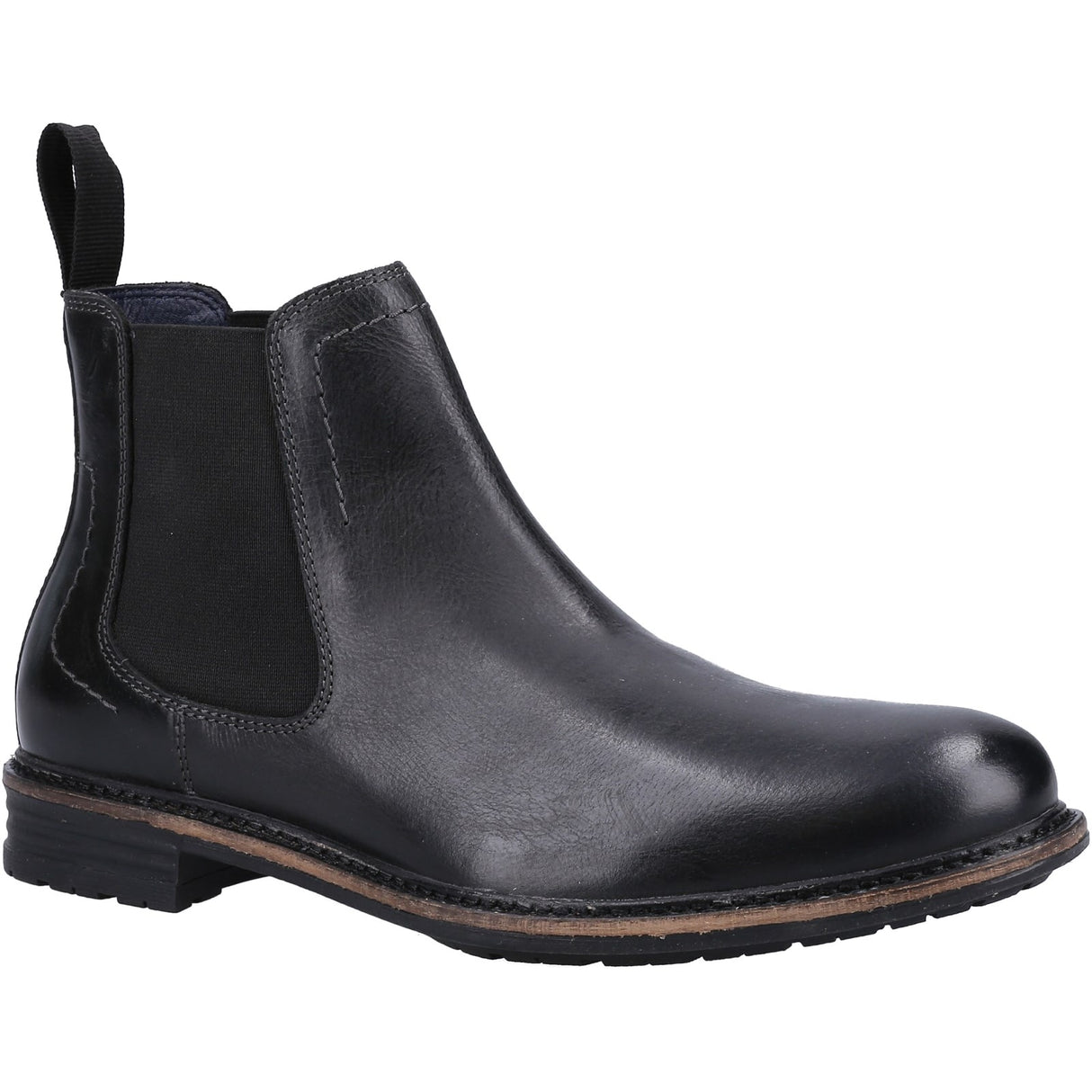 Hush Puppies Mens Justin Chelsea Boot Black