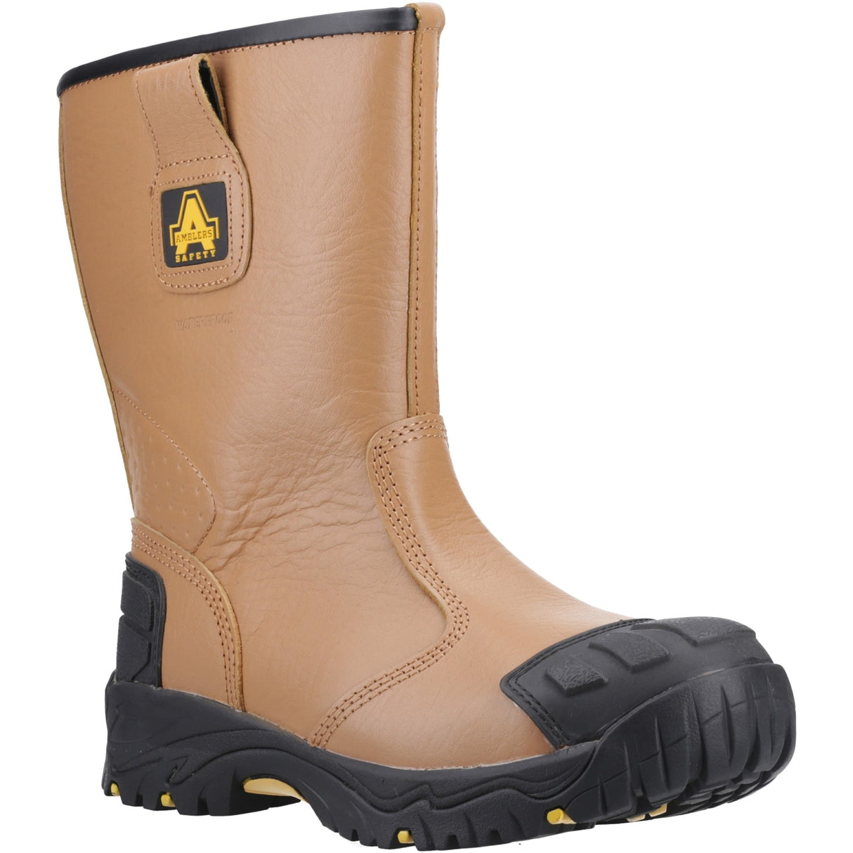 Amblers Safety Mens FS143 Waterproof pull on Safety Rigger Boot Tan