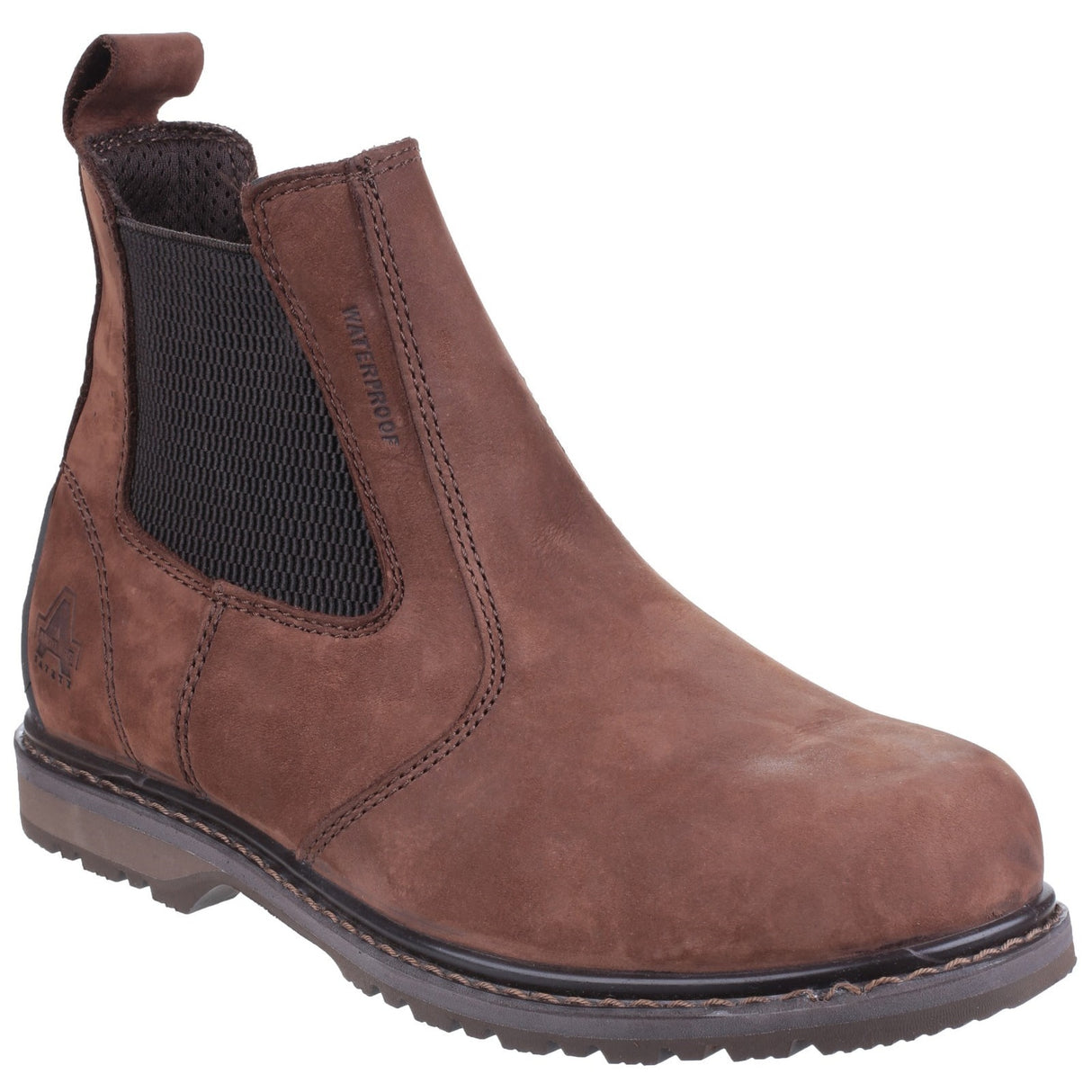 Amblers Safety Unisex AS148 Sperrin Lightweight Waterproof Pull On Dealer Safety Boot Brown