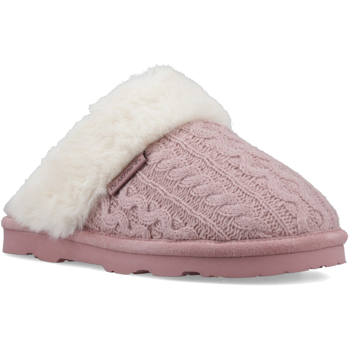 Bearpaw Womens RUMIE CABLE KNIT PEONY