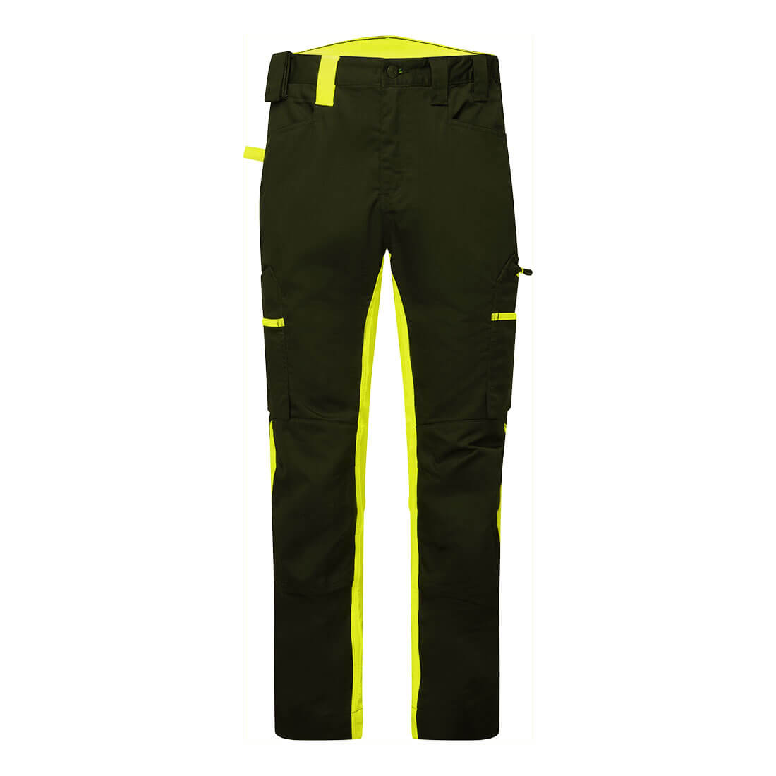 Portwest WX2 Eco Stretch Trade Trousers Black/Yellow